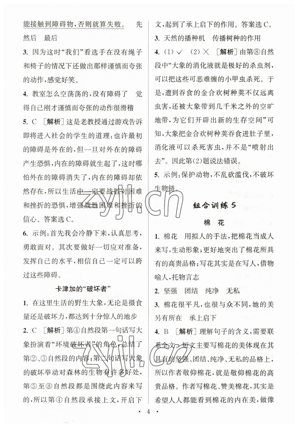 2023年通城學(xué)典組合小學(xué)語文閱讀與寫作訓(xùn)練四年級通用版 第4頁