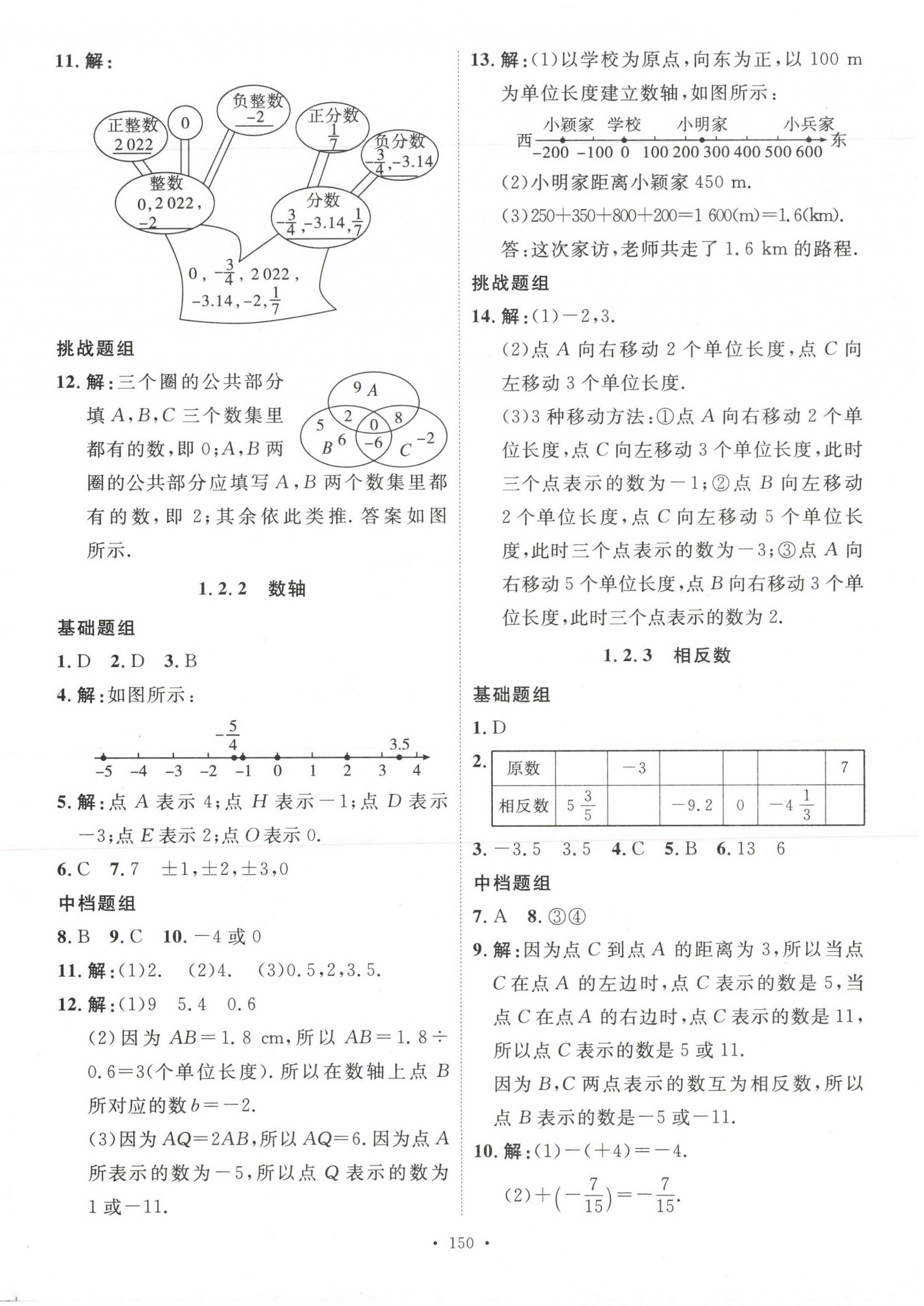 2023年思路教練同步課時(shí)作業(yè)七年級數(shù)學(xué)上冊人教版 第2頁