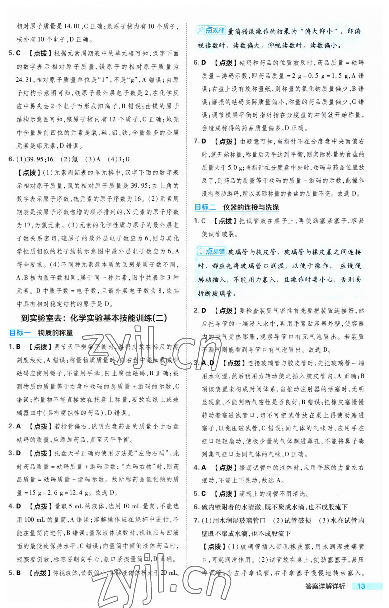 2023年綜合應(yīng)用創(chuàng)新題典中點九年級化學(xué)上冊魯教版 第13頁