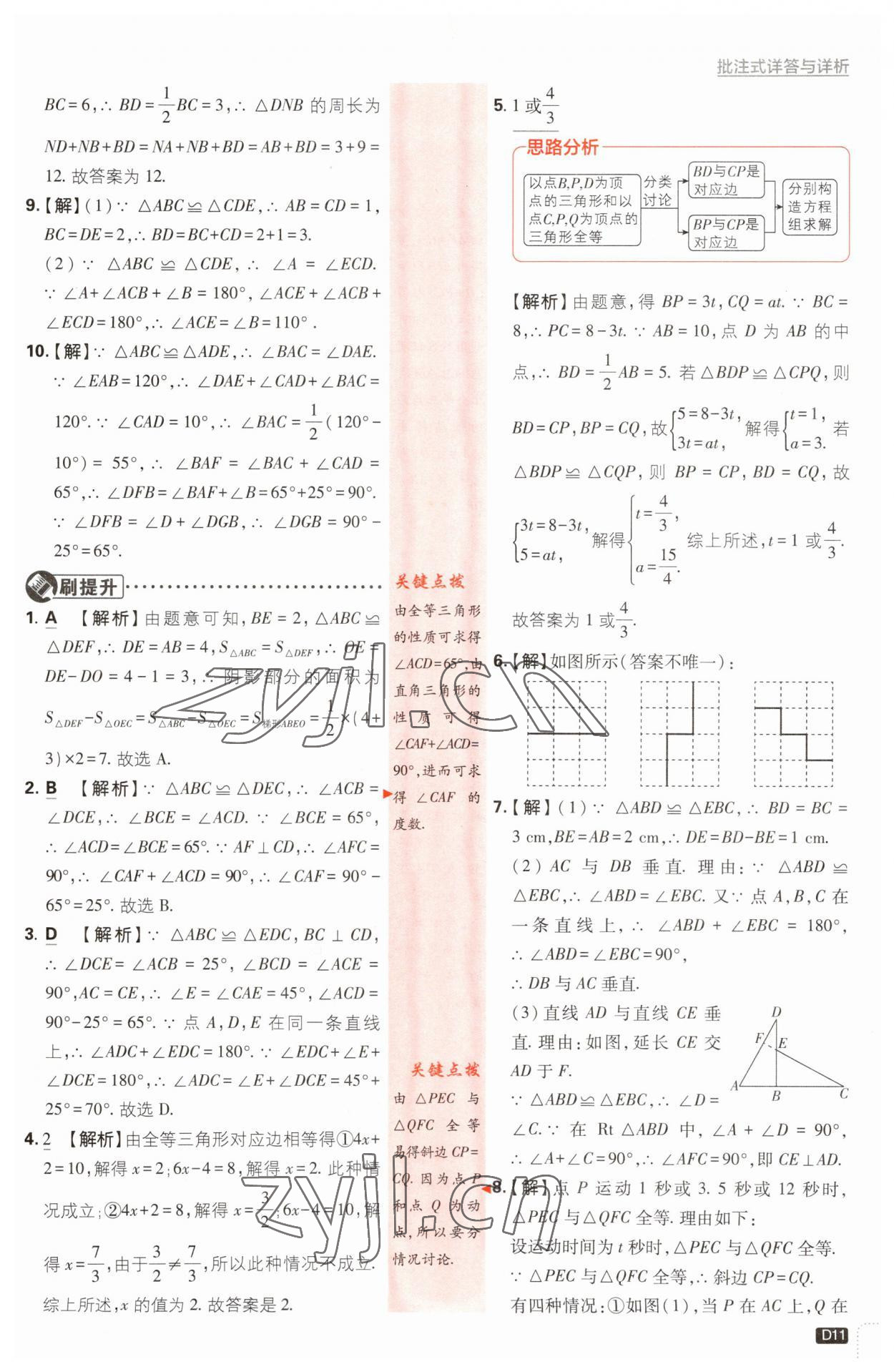 2023年初中必刷題八年級數(shù)學上冊浙教版浙江專版 第11頁