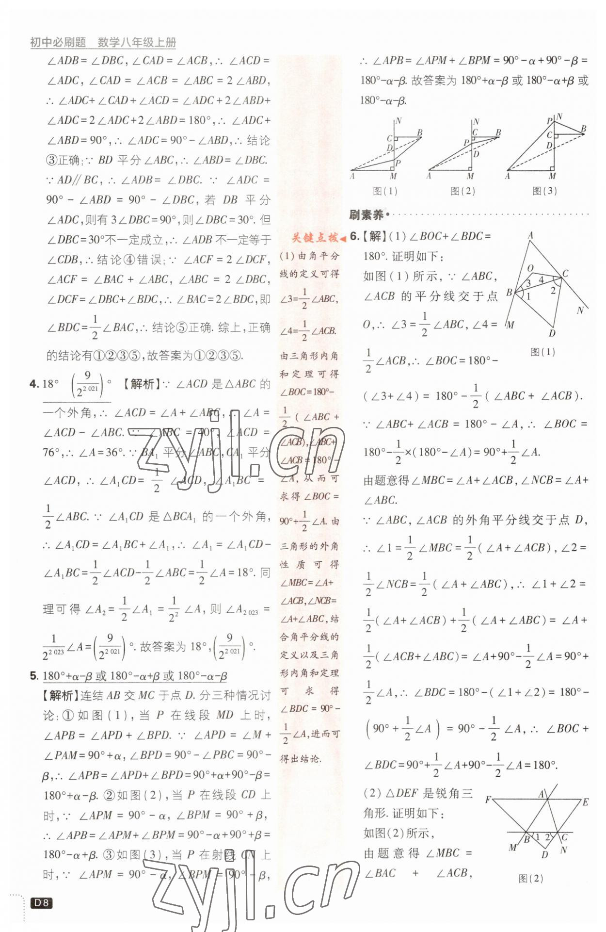 2023年初中必刷題八年級數(shù)學上冊浙教版浙江專版 第8頁