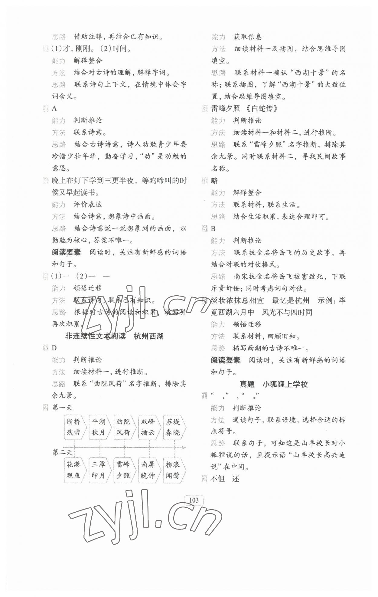 2023年知行合閱讀主題拓展訓練三年級語文上冊人教版 第3頁