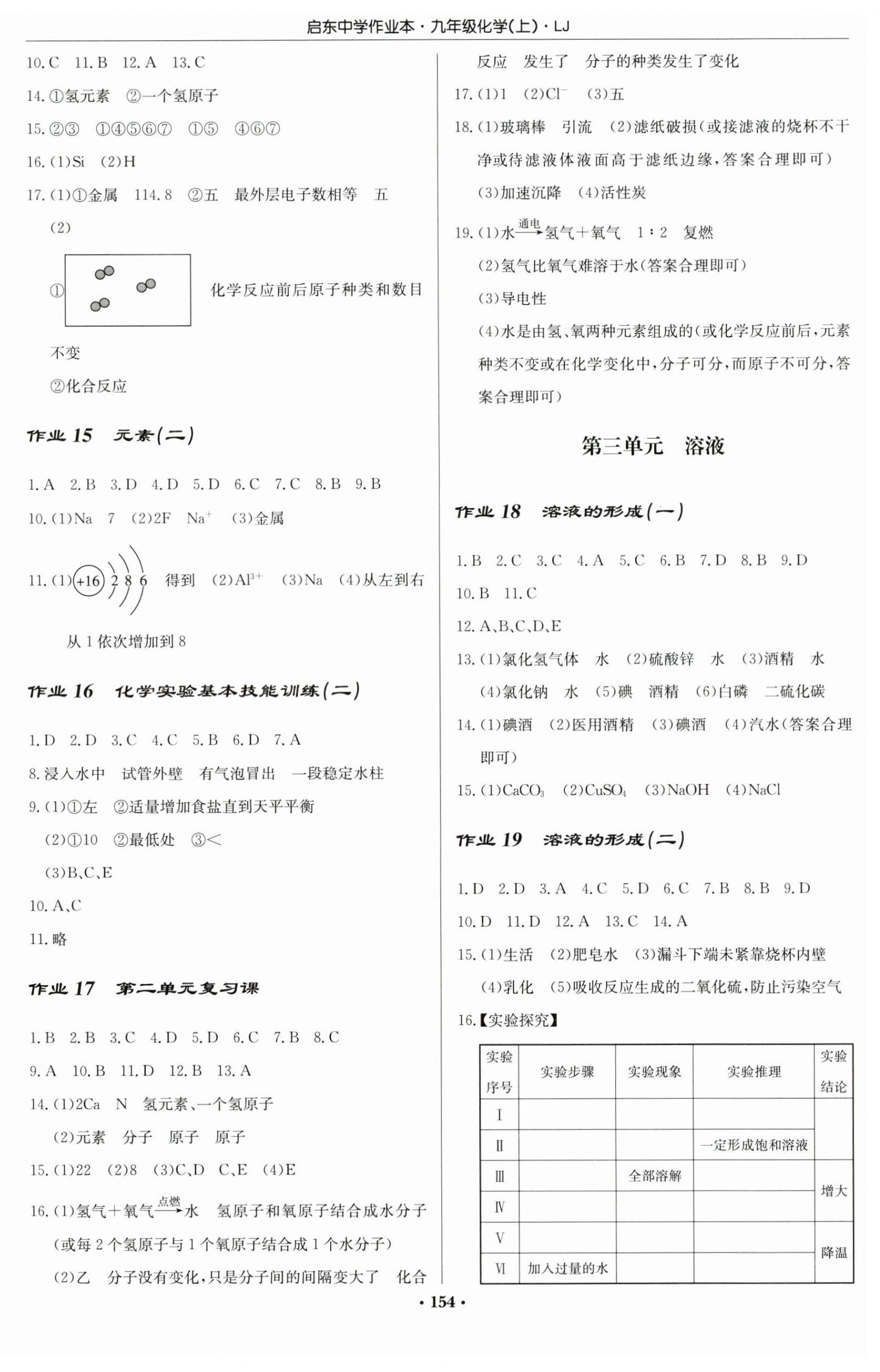 2023年啟東中學(xué)作業(yè)本九年級(jí)化學(xué)上冊(cè)魯教版 第4頁(yè)