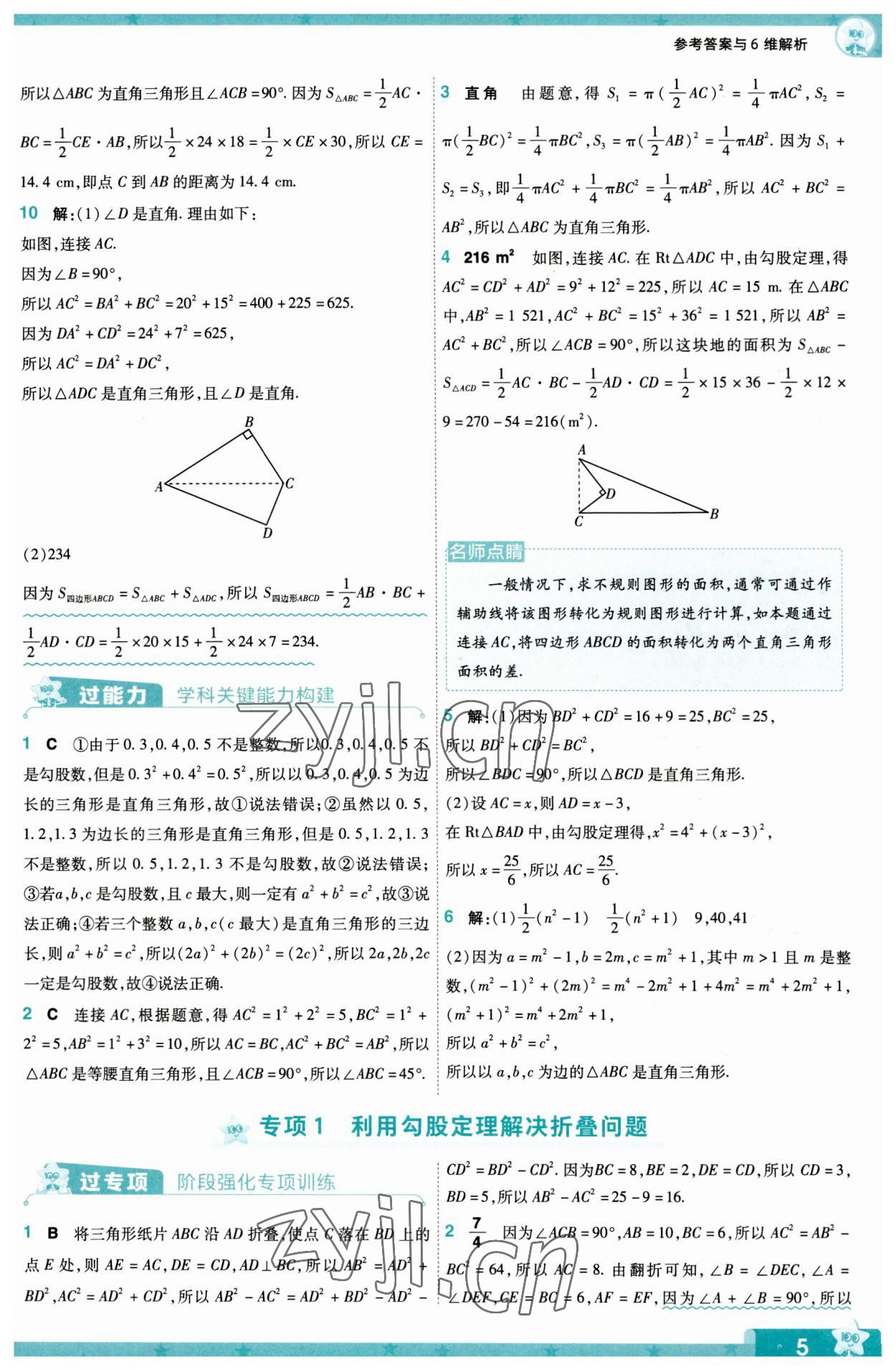 2023年一遍過八年級初中數(shù)學(xué)上冊華師大版 第5頁