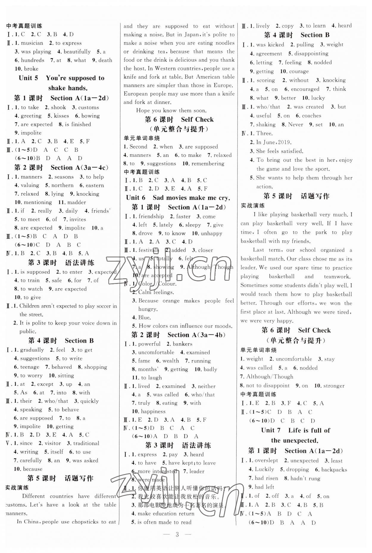 2023年細(xì)解巧練九年級(jí)英語(yǔ)全一冊(cè)魯教版五四制 第3頁(yè)