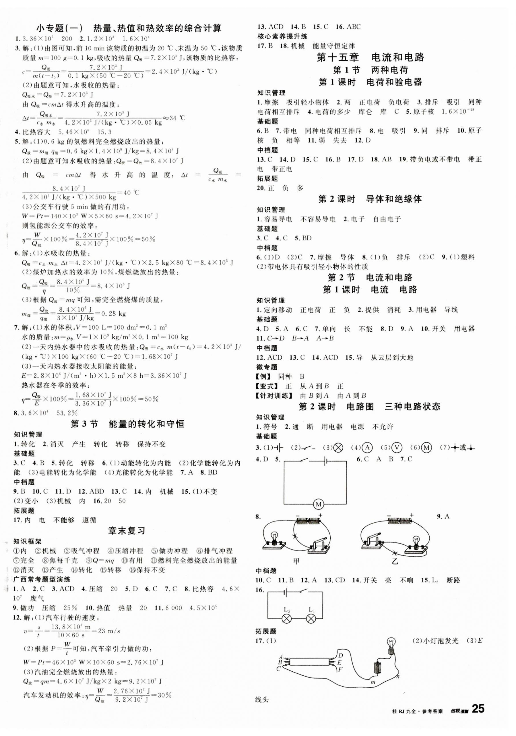 2023年名校課堂九年級(jí)物理全一冊(cè)人教版廣西專(zhuān)版 第2頁(yè)