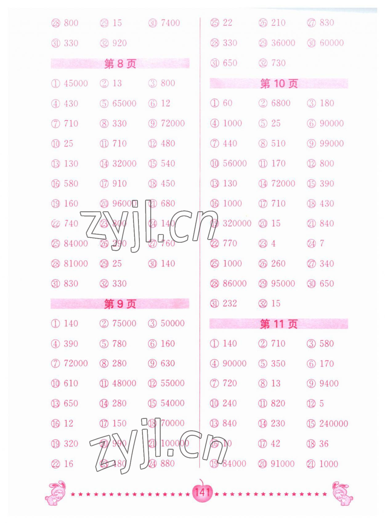 2023年口算題卡南京大學(xué)出版社五年級(jí)數(shù)學(xué)上冊(cè)蘇教版 第3頁(yè)