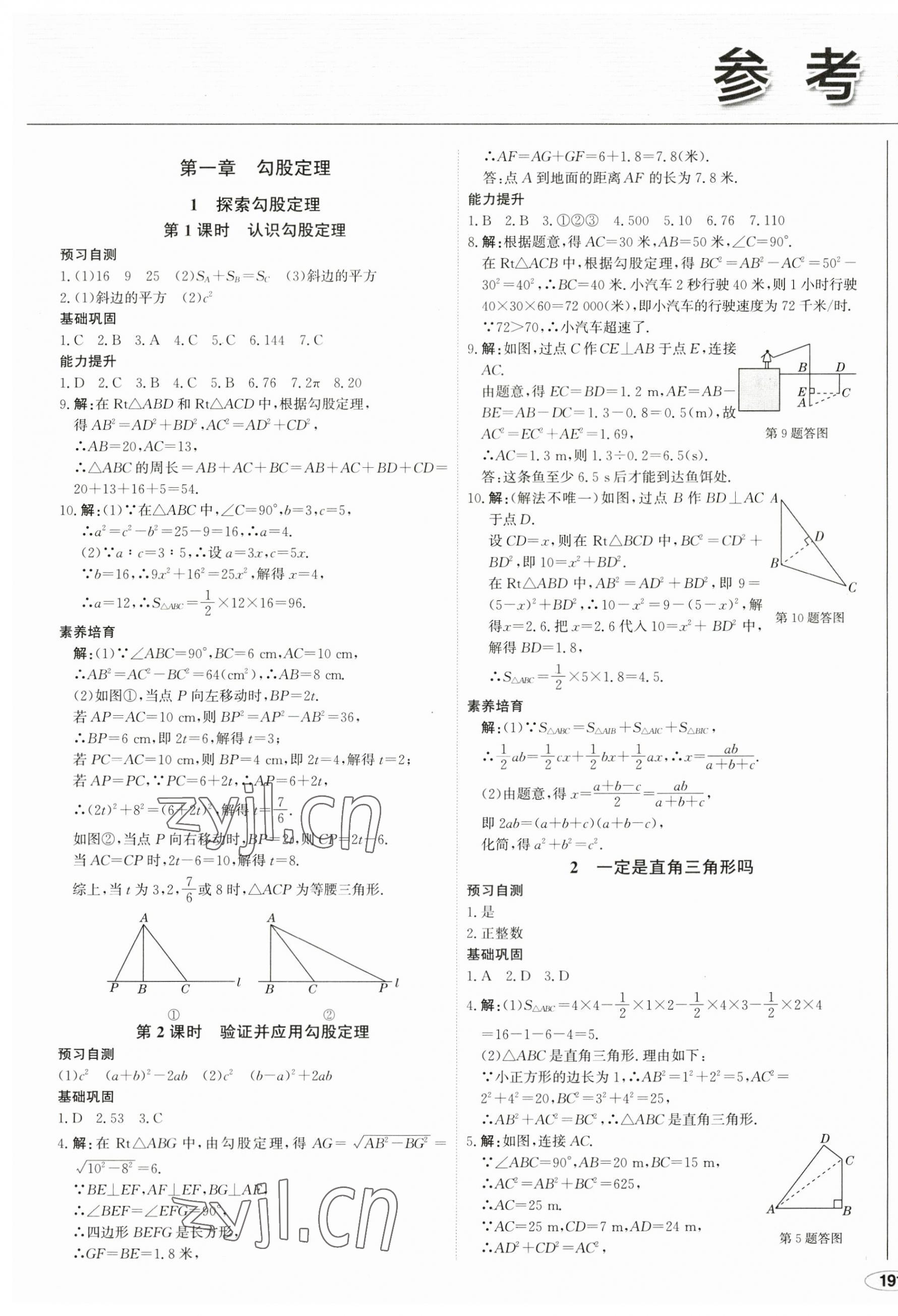 2023年中考檔案初中同步學(xué)案導(dǎo)學(xué)八年級數(shù)學(xué)上冊北師大版青島專版 第1頁