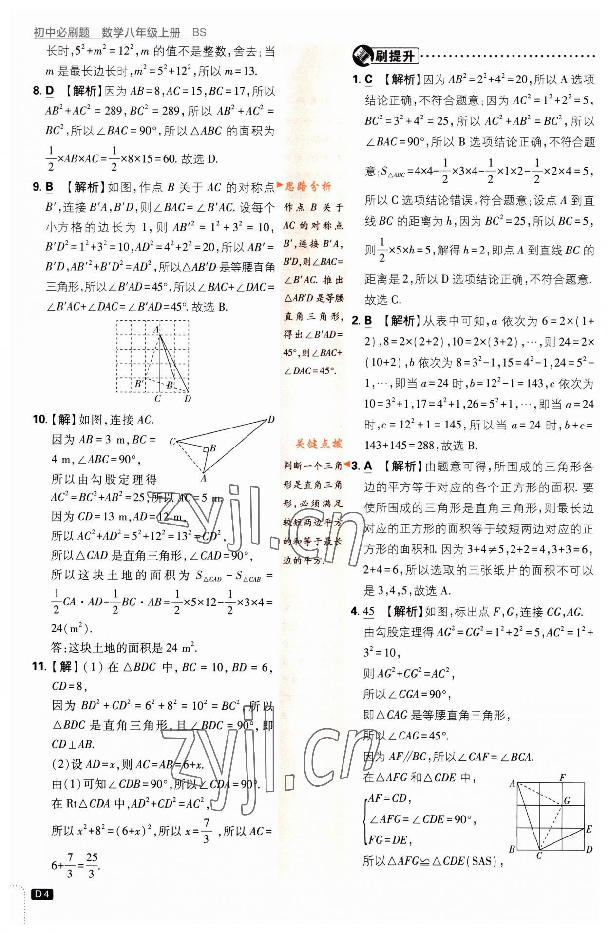 2023年初中必刷題八年級(jí)數(shù)學(xué)上冊(cè)北師大版 第4頁(yè)