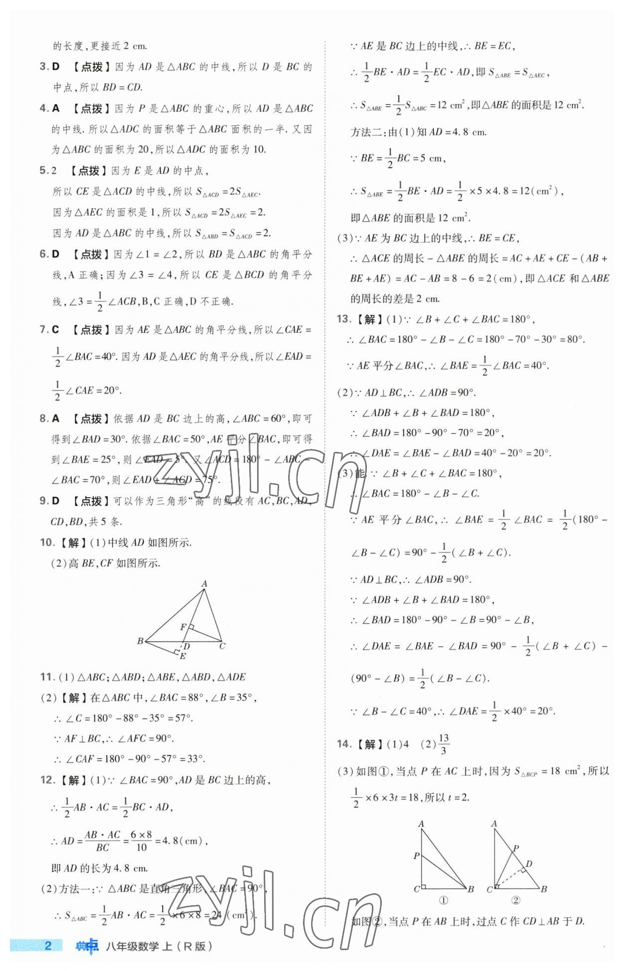 2023年綜合應(yīng)用創(chuàng)新題典中點(diǎn)八年級(jí)數(shù)學(xué)上冊(cè)人教版 第2頁