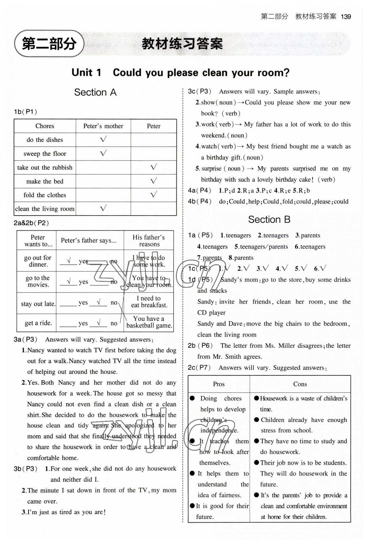 2023年教材課本八年級英語上冊魯教版54制 參考答案第1頁