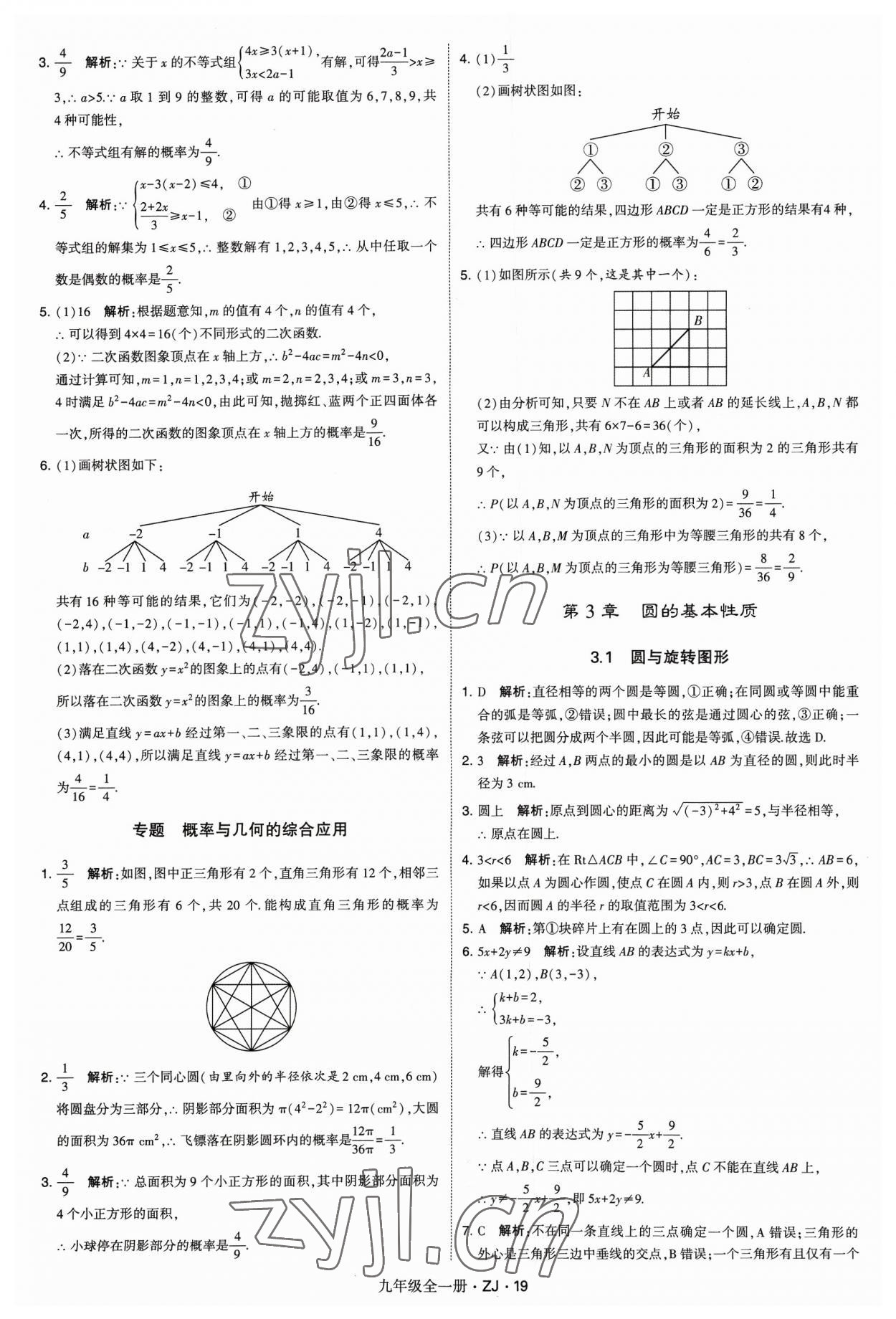 2023年經(jīng)綸學(xué)典學(xué)霸九年級數(shù)學(xué)全一冊浙教版 第19頁