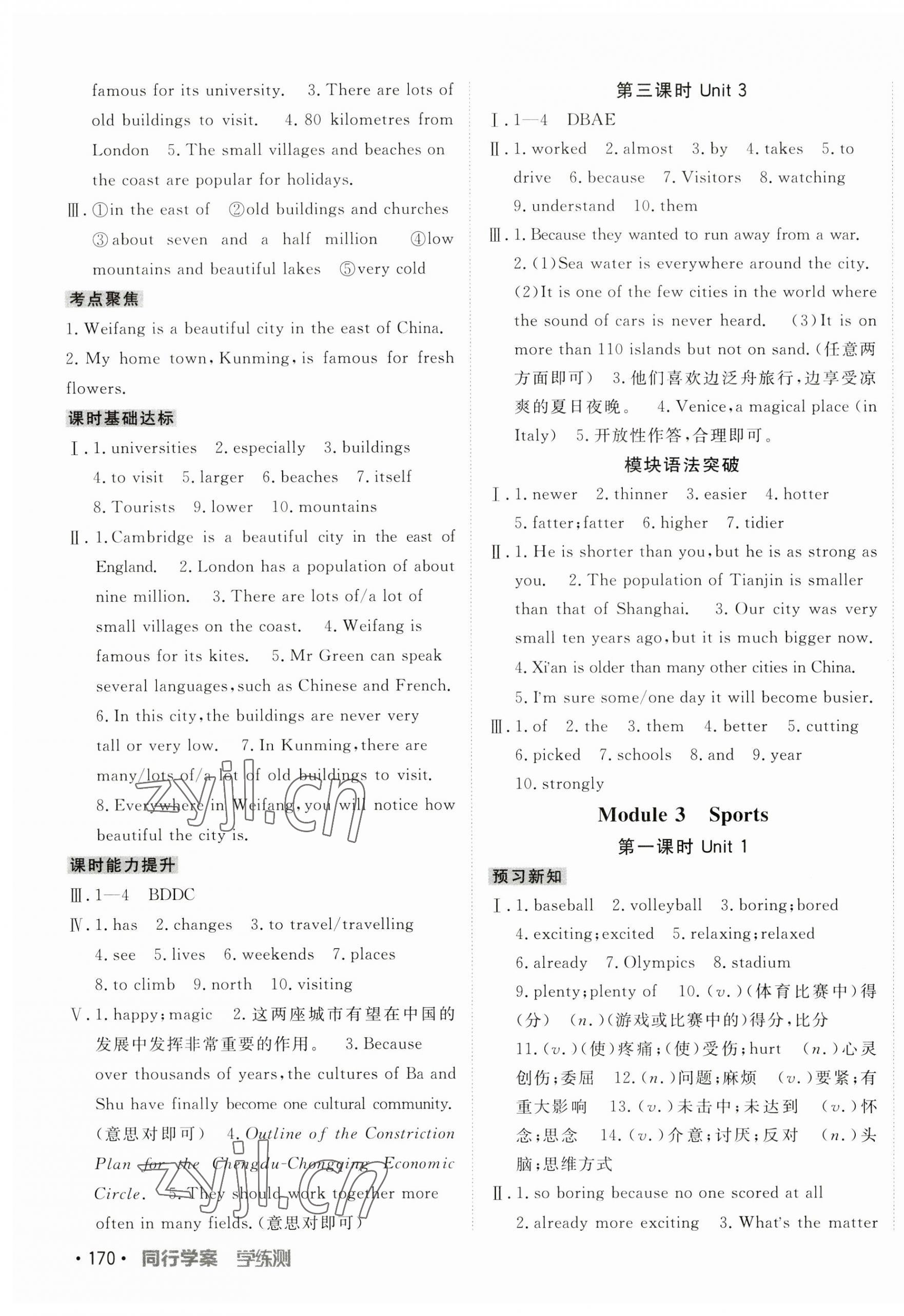 2023年同行學(xué)案學(xué)練測(cè)八年級(jí)英語(yǔ)上冊(cè)外研版 第3頁(yè)