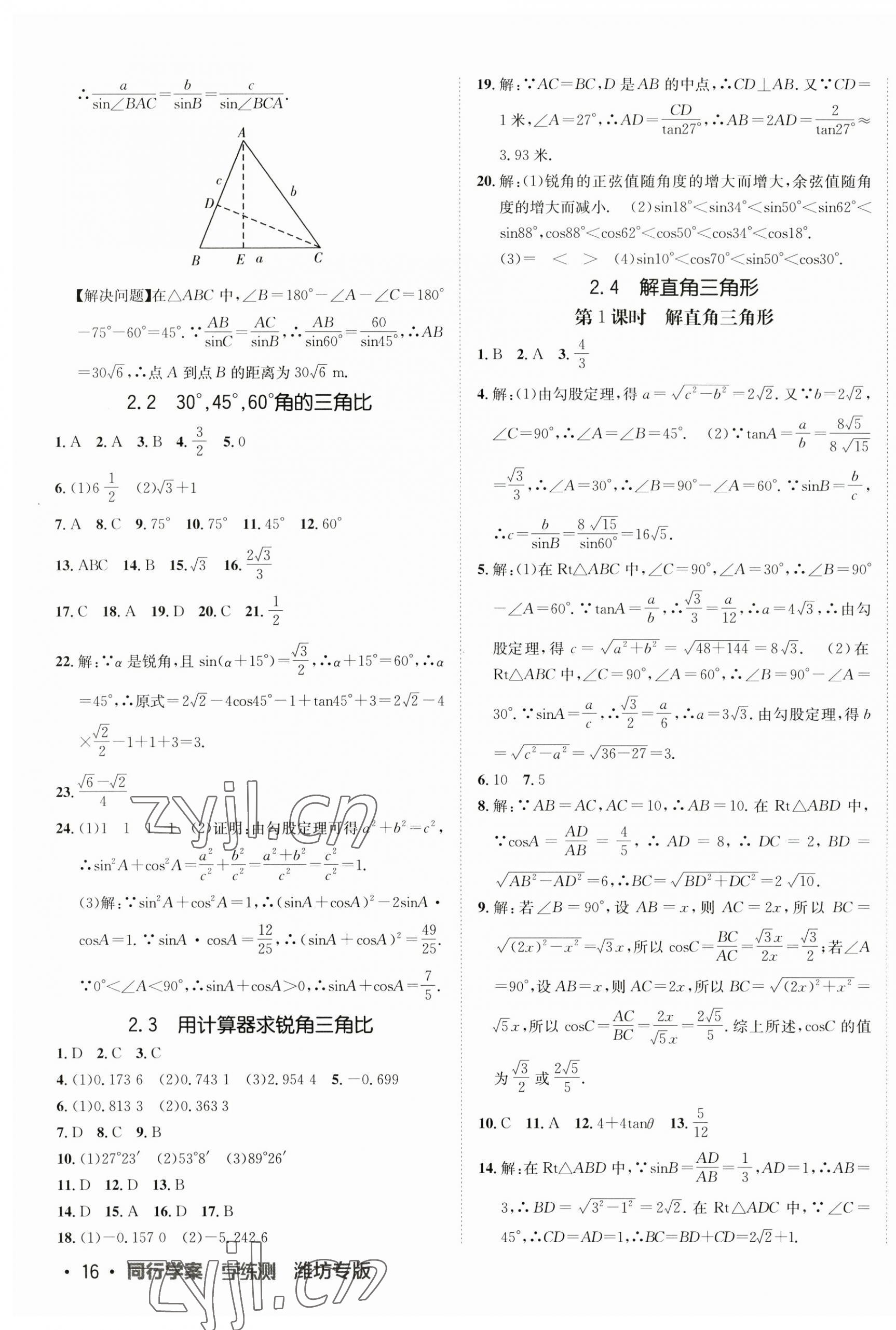 2023年同行學案學練測九年級數(shù)學上冊青島版 第7頁