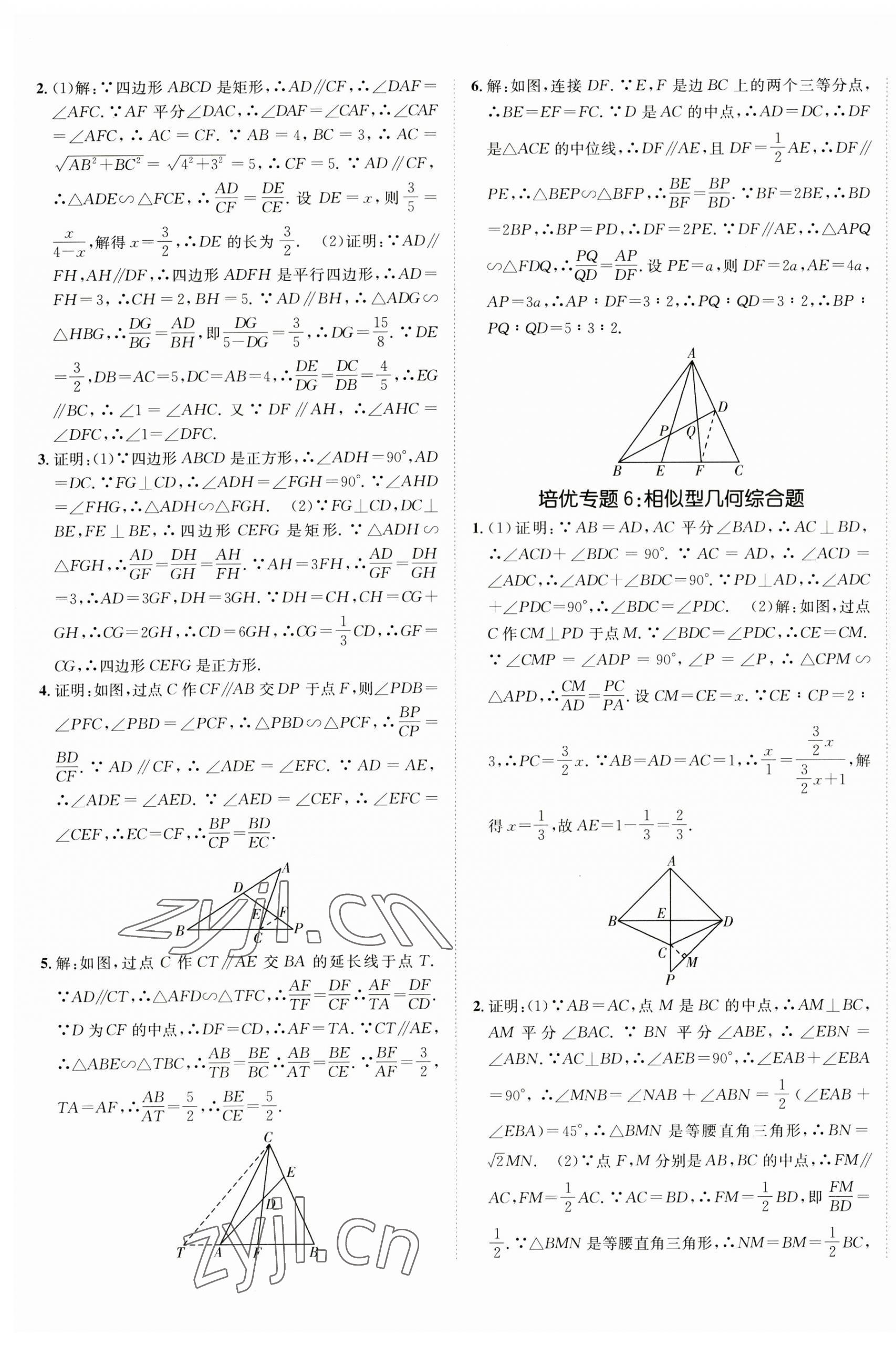 2023年同行學(xué)案學(xué)練測(cè)九年級(jí)數(shù)學(xué)上冊(cè)青島版 第5頁