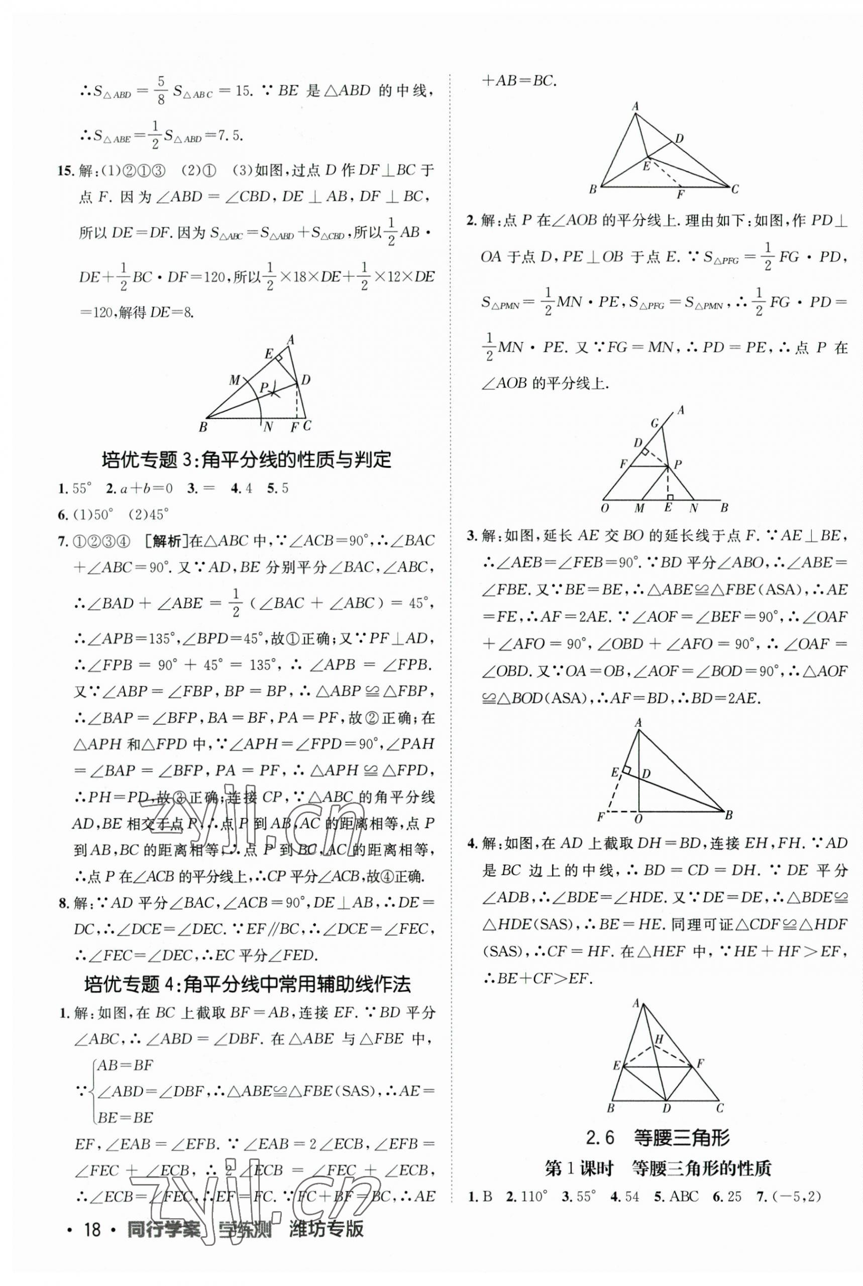 2023年同行學(xué)案學(xué)練測八年級數(shù)學(xué)上冊青島版 第7頁