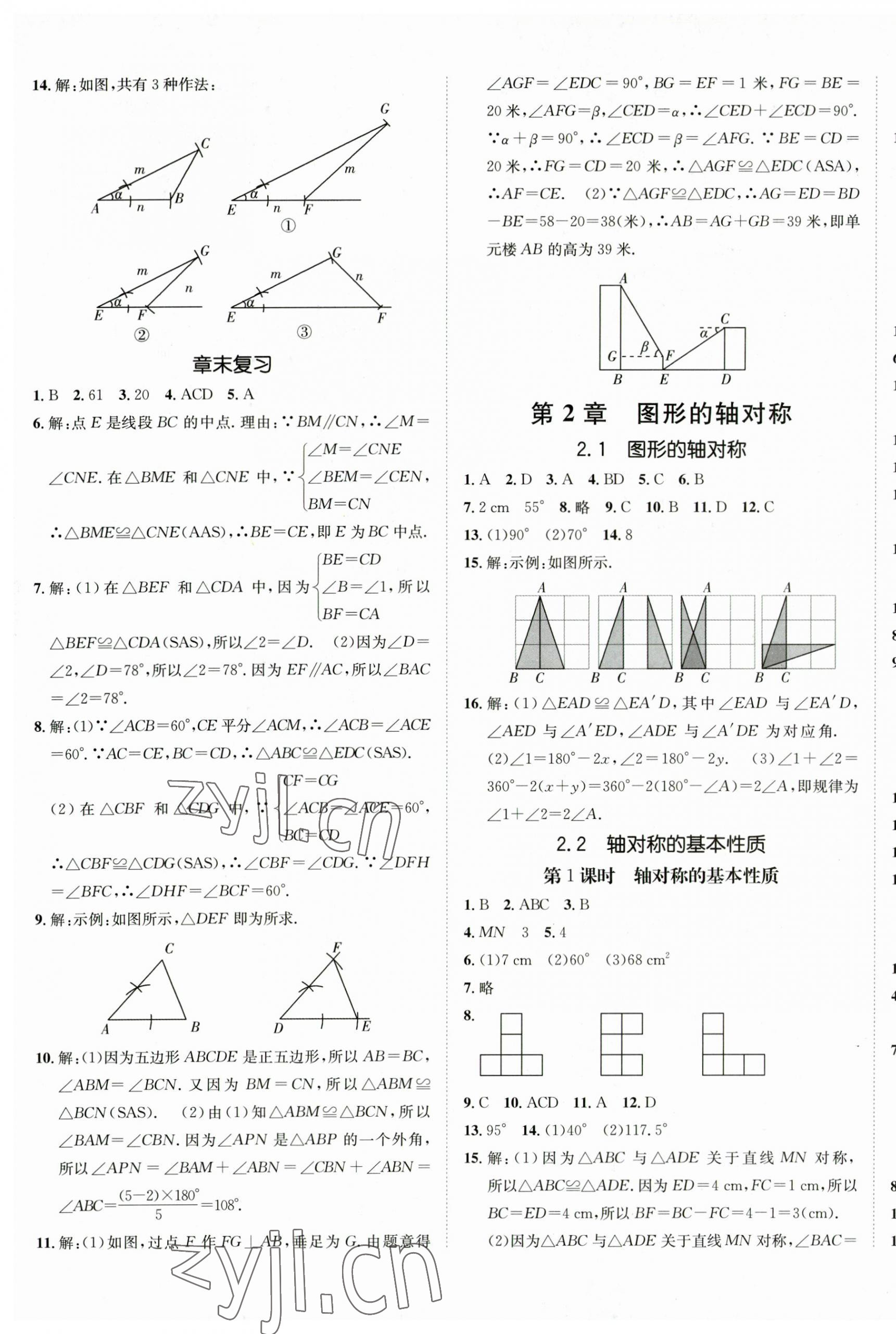 2023年同行學(xué)案學(xué)練測八年級數(shù)學(xué)上冊青島版 第5頁