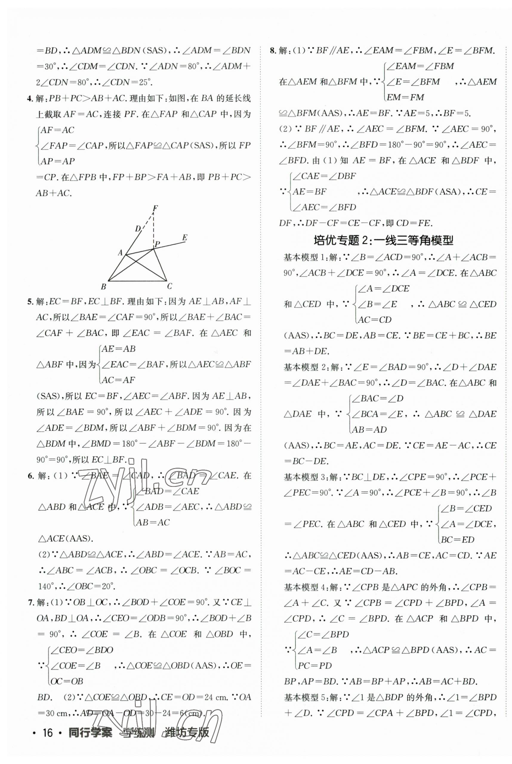 2023年同行學(xué)案學(xué)練測八年級數(shù)學(xué)上冊青島版 第3頁