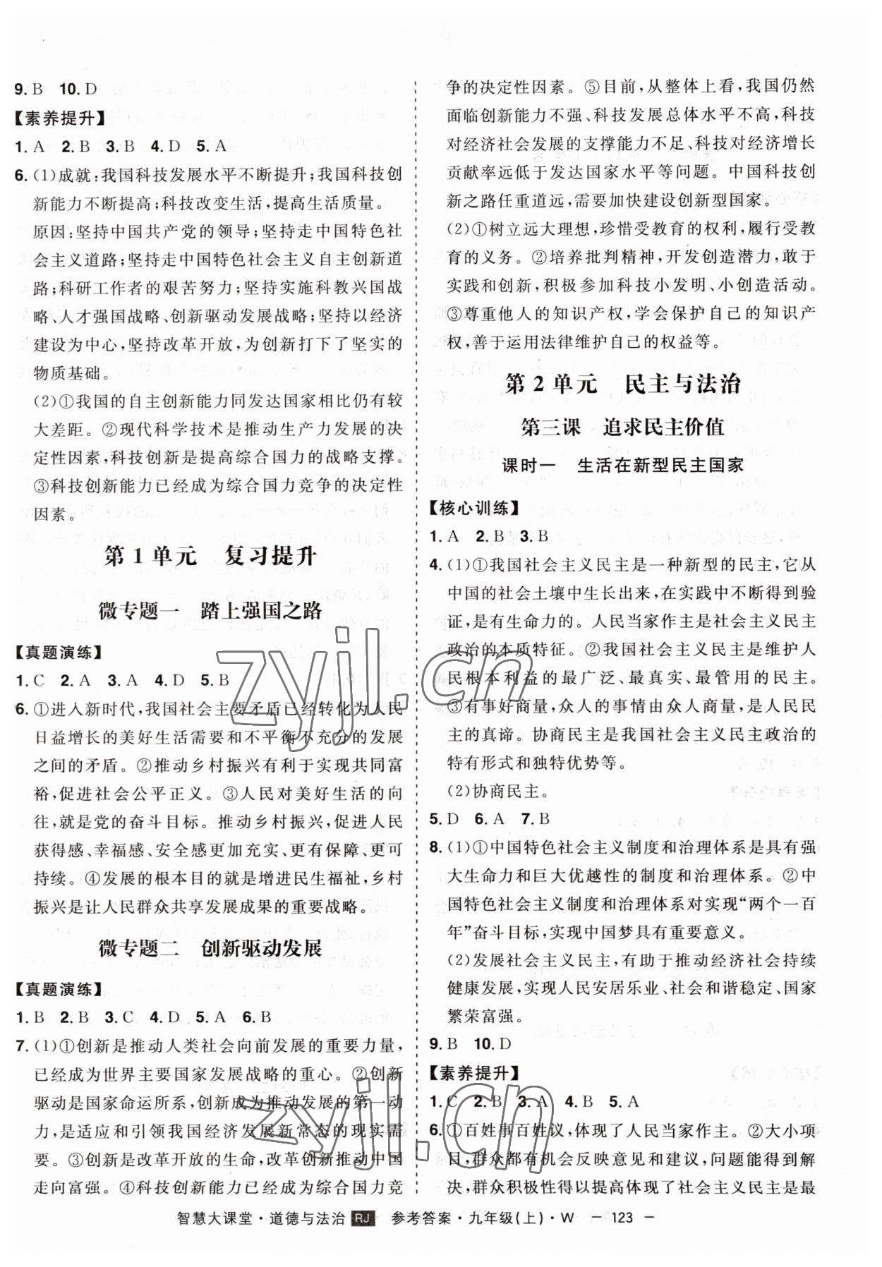 2023年初中新課標(biāo)名師學(xué)案智慧大課堂九年級道德與法治上冊人教版 第3頁