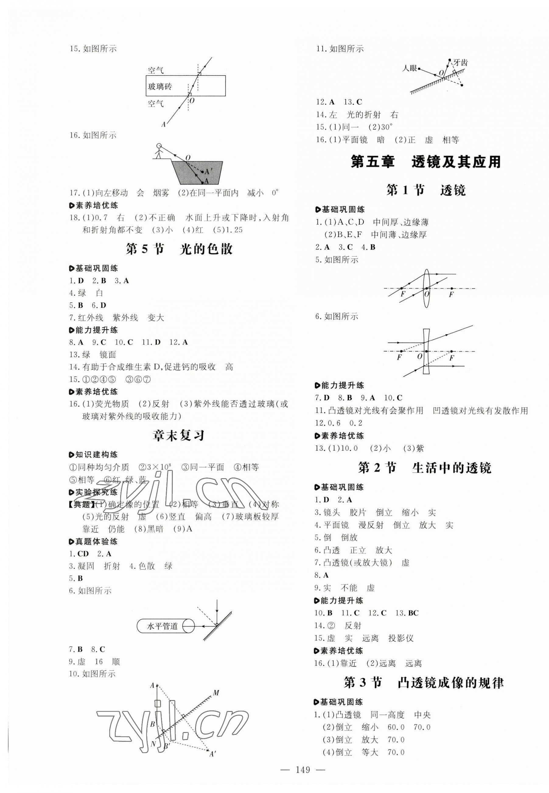 2023年練案八年級物理上冊人教版 第5頁