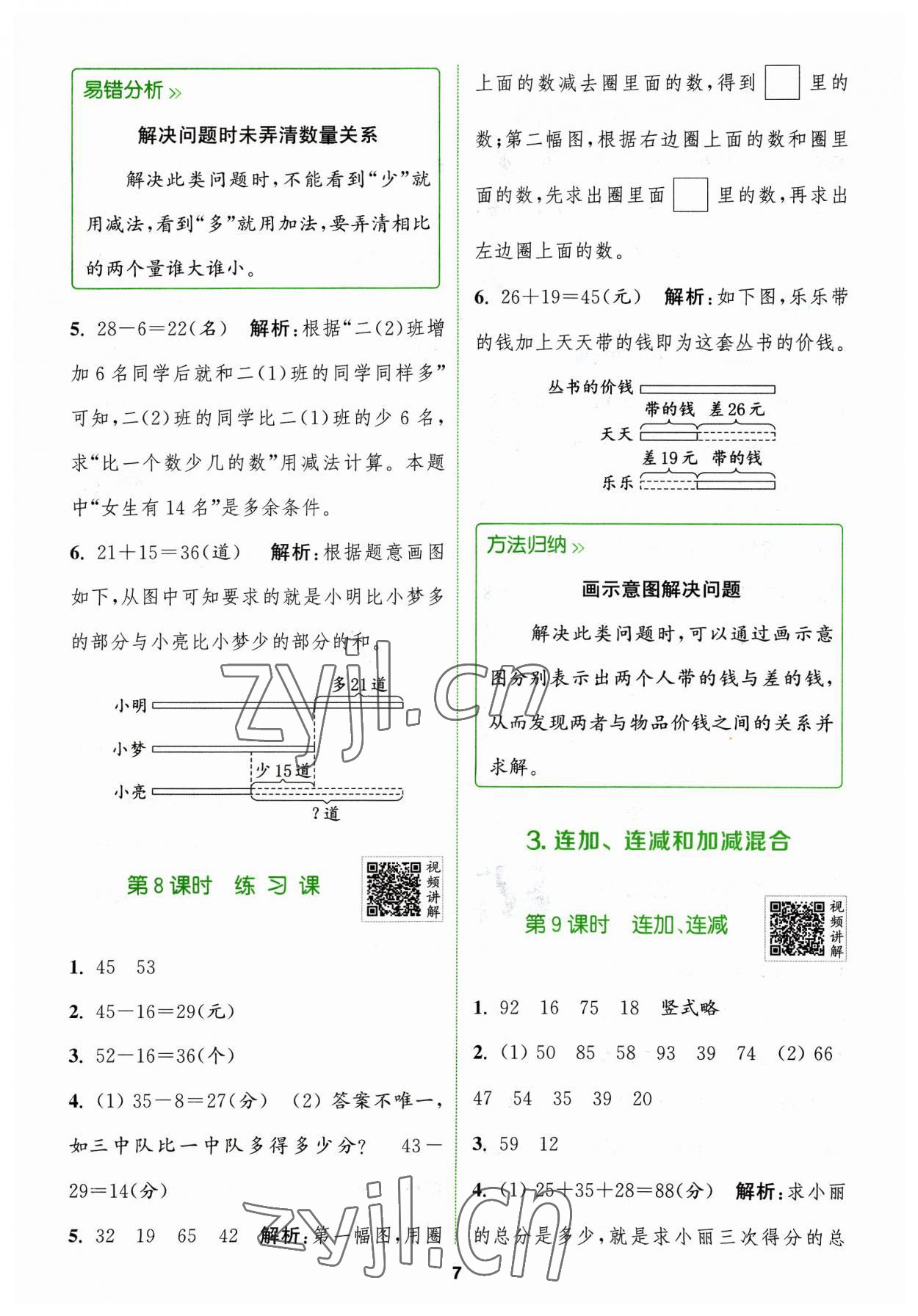 2023年拔尖特訓(xùn)二年級數(shù)學(xué)上冊人教版 參考答案第7頁