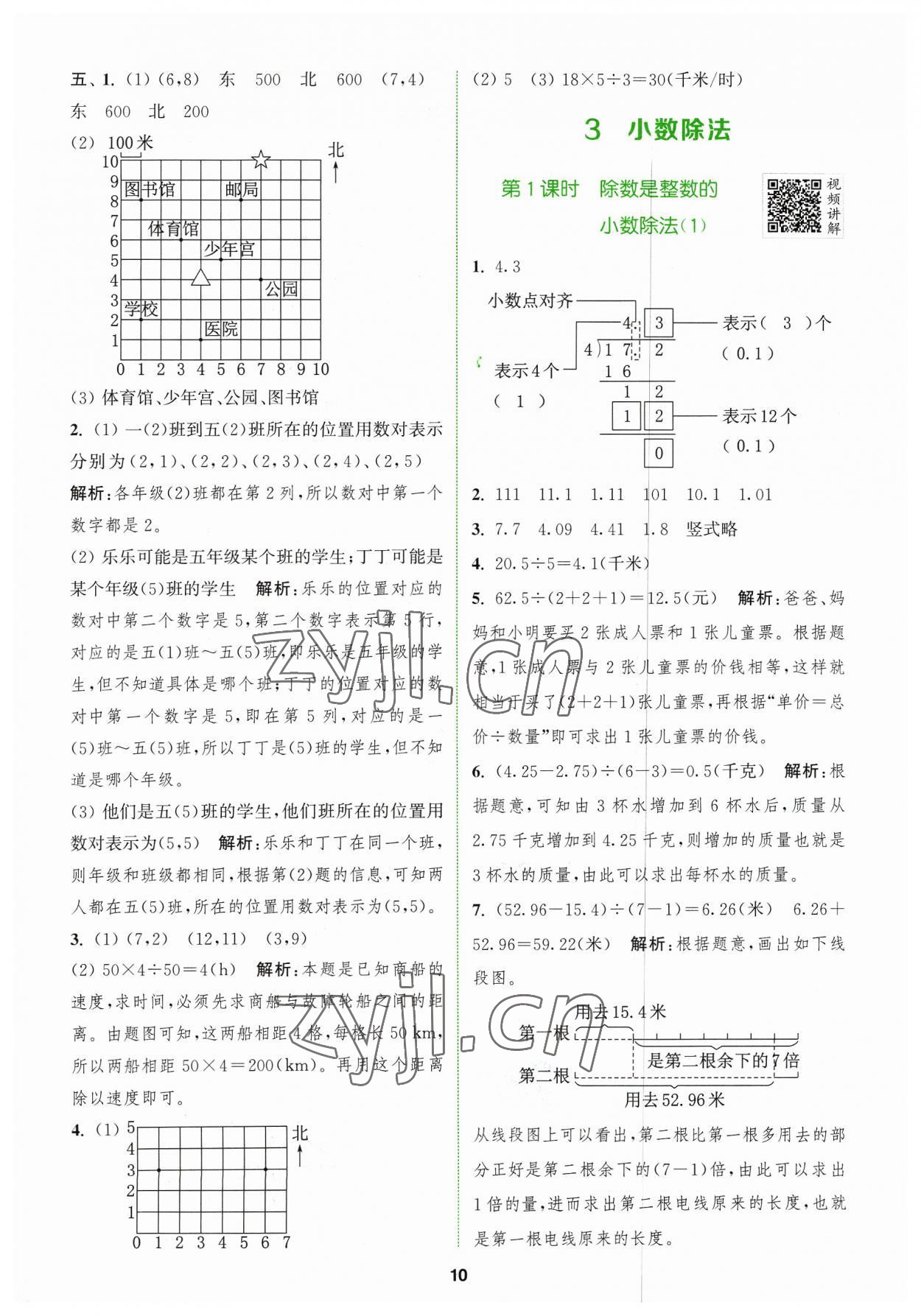 2023年拔尖特訓(xùn)五年級數(shù)學(xué)上冊人教版 參考答案第10頁