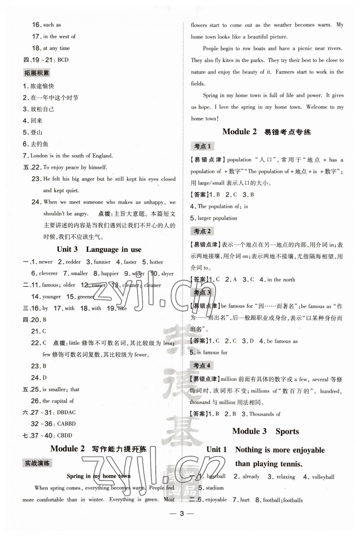 2023年點(diǎn)撥訓(xùn)練八年級(jí)英語(yǔ)上冊(cè)外研版安徽專(zhuān)版 第3頁(yè)