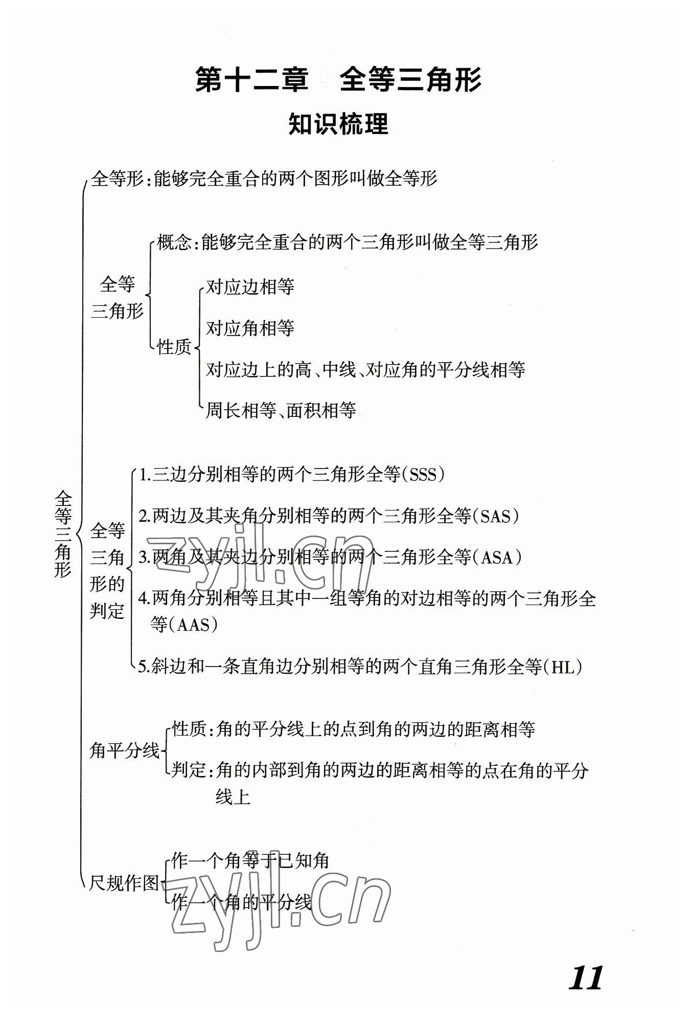 2023年領(lǐng)跑作業(yè)本八年級(jí)數(shù)學(xué)上冊人教版廣東專版 參考答案第44頁