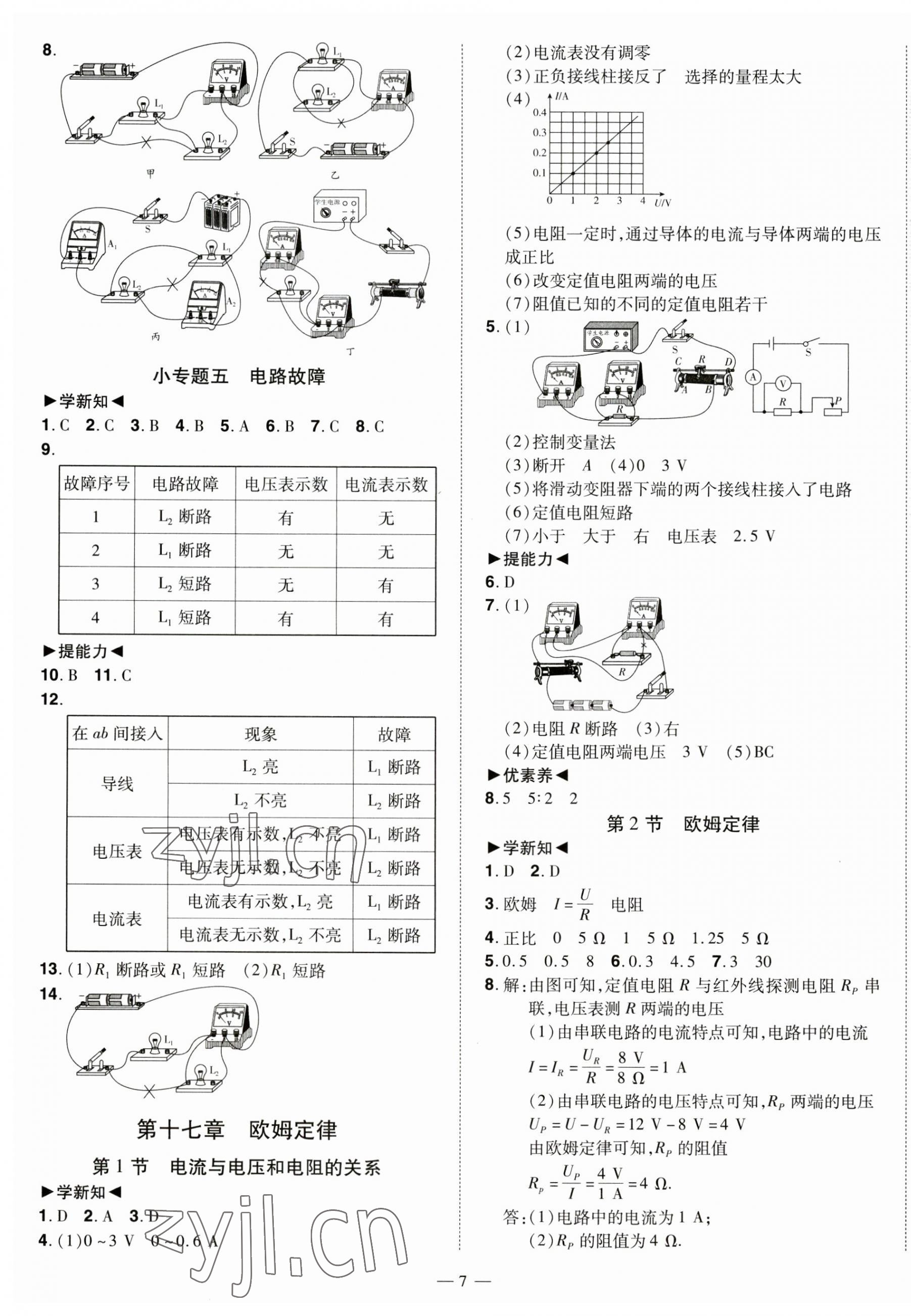 2023年同步?jīng)_刺九年級(jí)物理全一冊(cè)人教版 第7頁(yè)