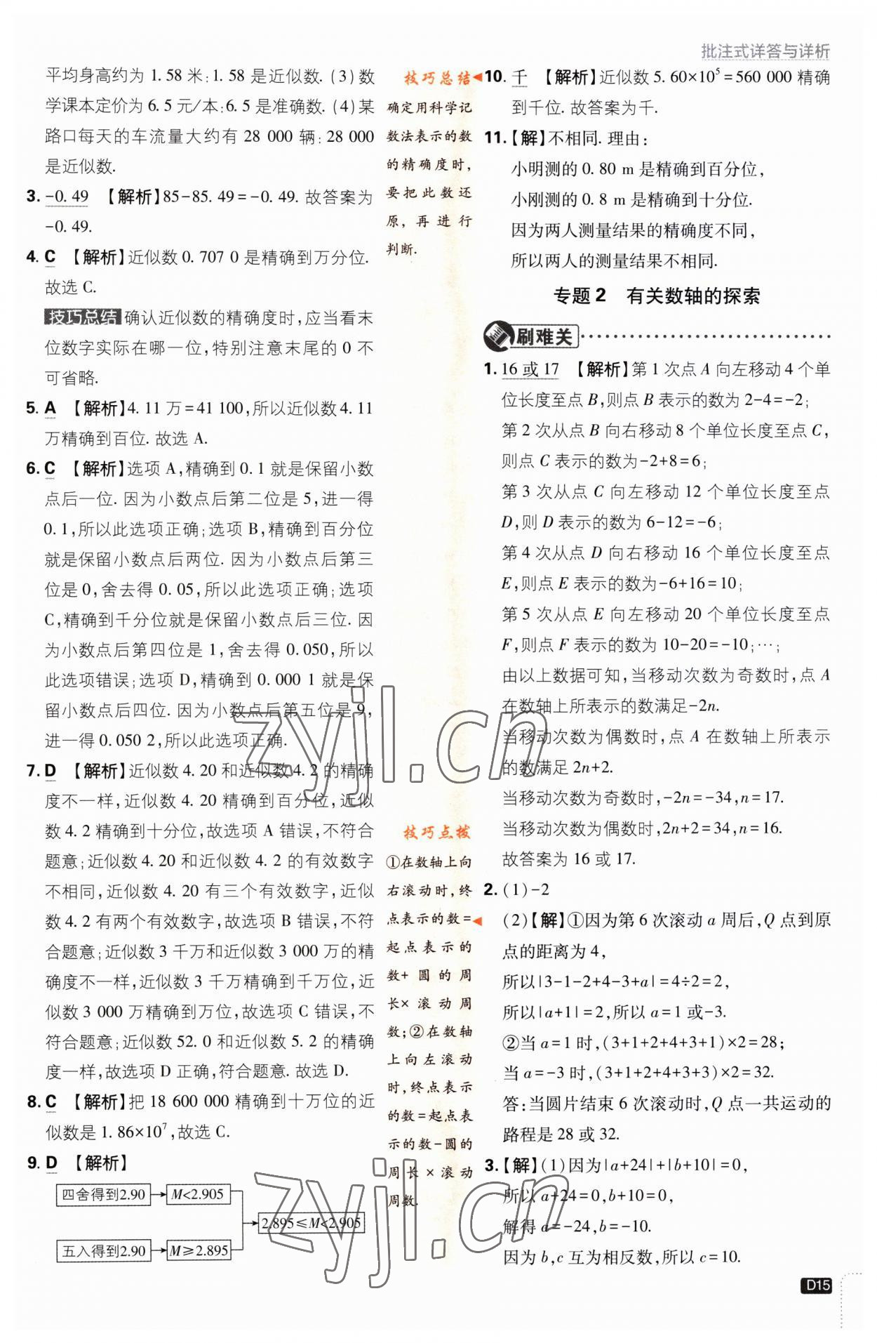 2023年初中必刷題七年級(jí)數(shù)學(xué)上冊(cè)滬科版 第15頁(yè)