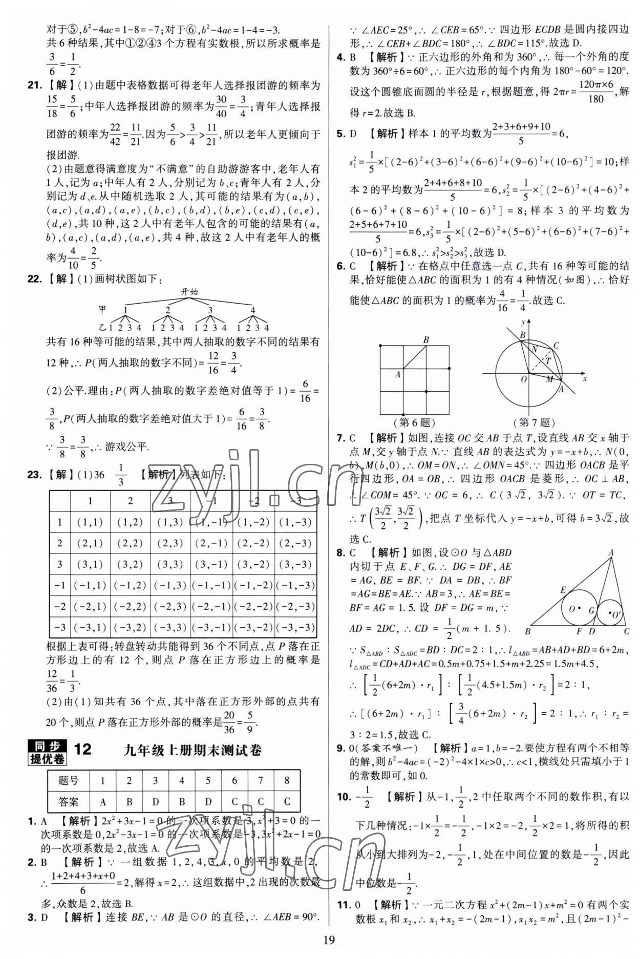 2023年學(xué)霸提優(yōu)大試卷九年級(jí)數(shù)學(xué)全一冊(cè)蘇科版 第19頁