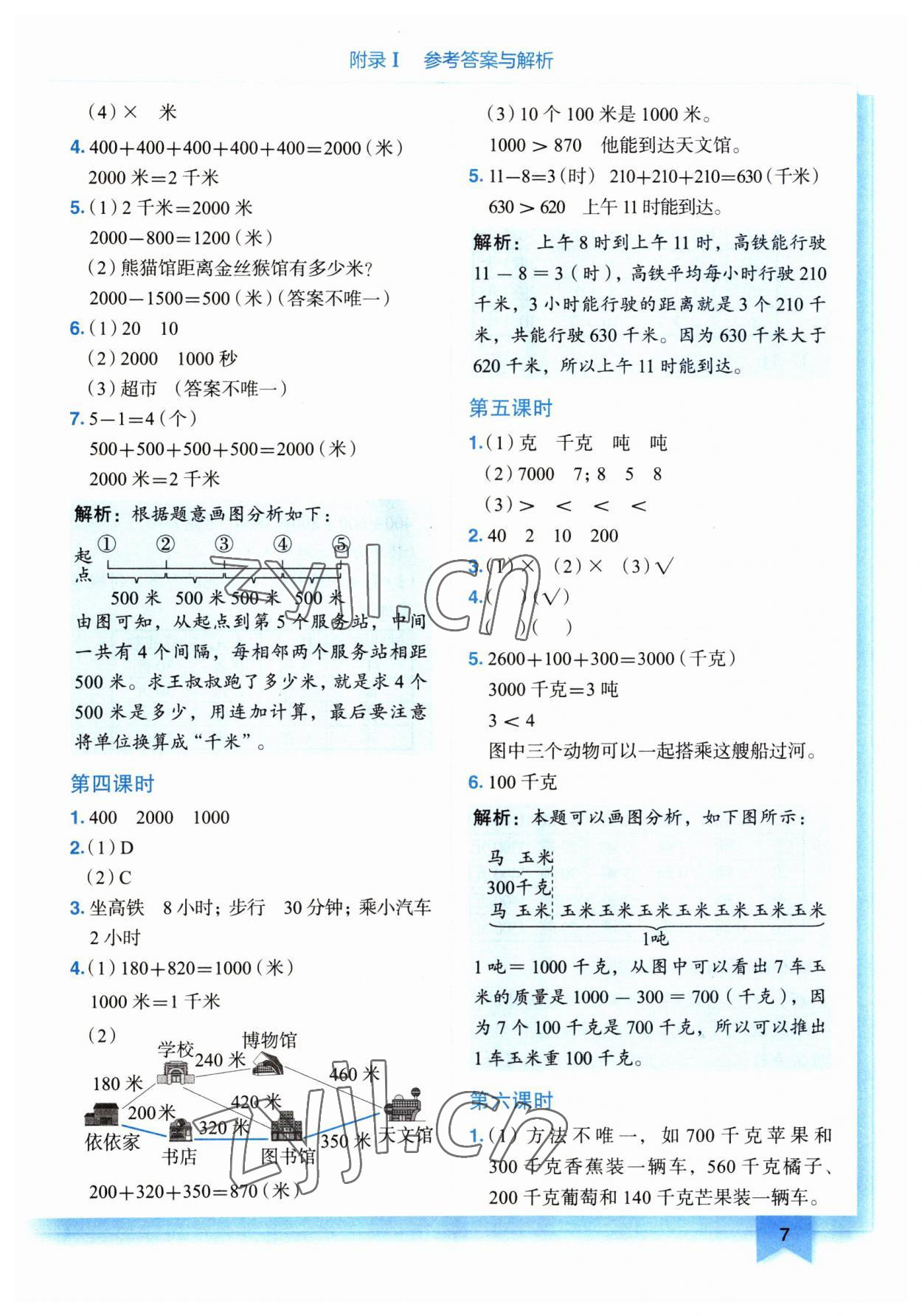 2023年黃岡小狀元作業(yè)本三年級數(shù)學(xué)上冊人教版廣東專版 第7頁