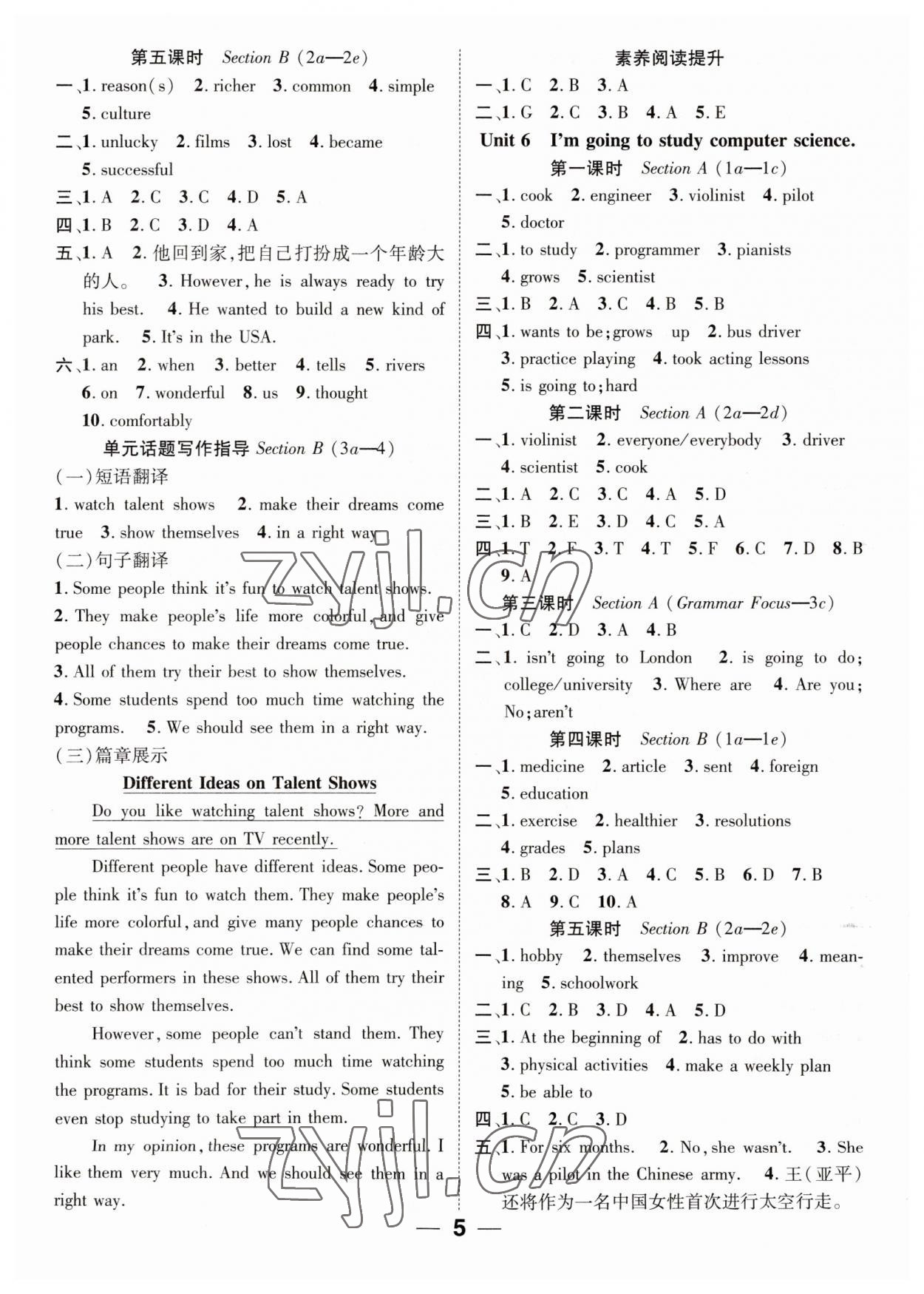 2023年精英新課堂八年級英語上冊人教版 第5頁