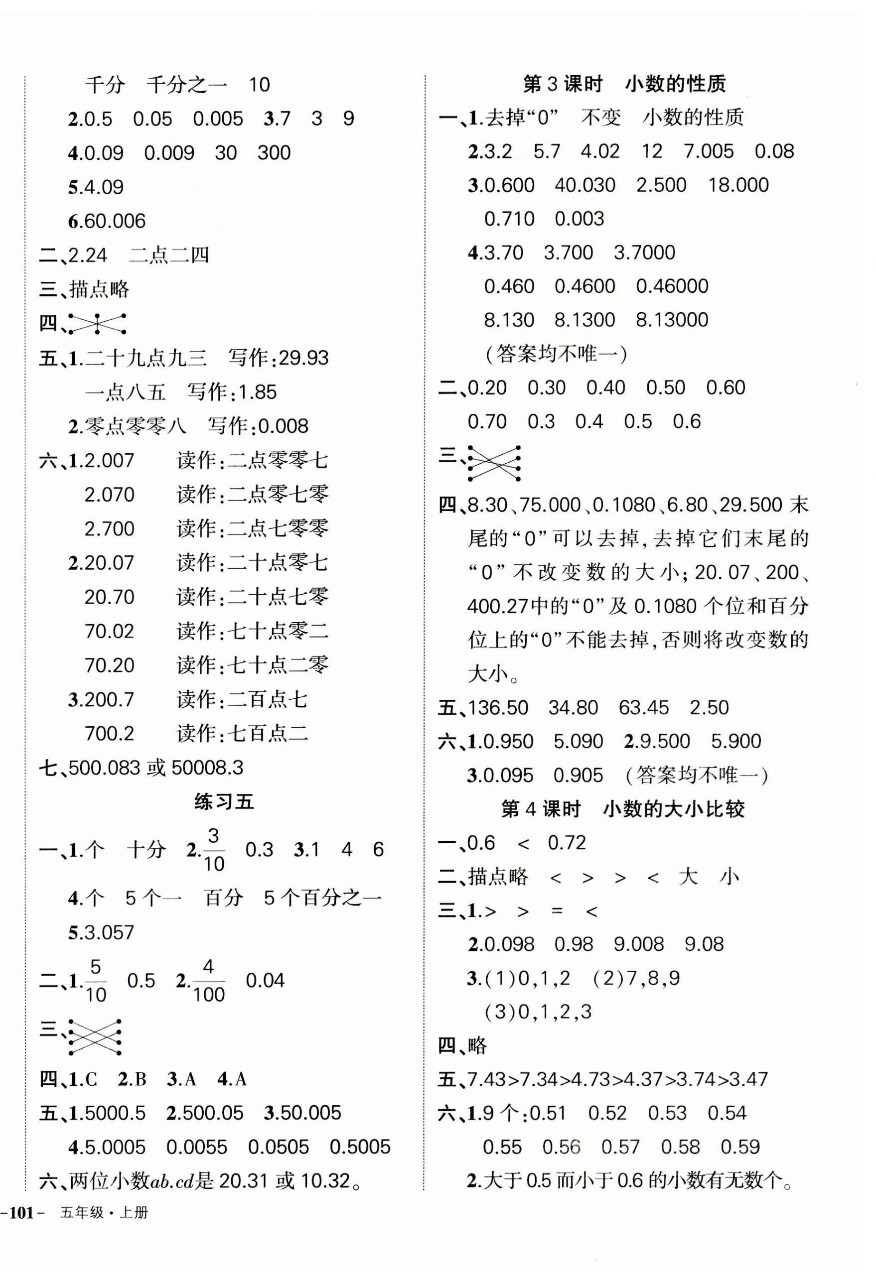 2023年狀元成才路創(chuàng)優(yōu)作業(yè)100分五年級數(shù)學(xué)上冊蘇教版 參考答案第6頁