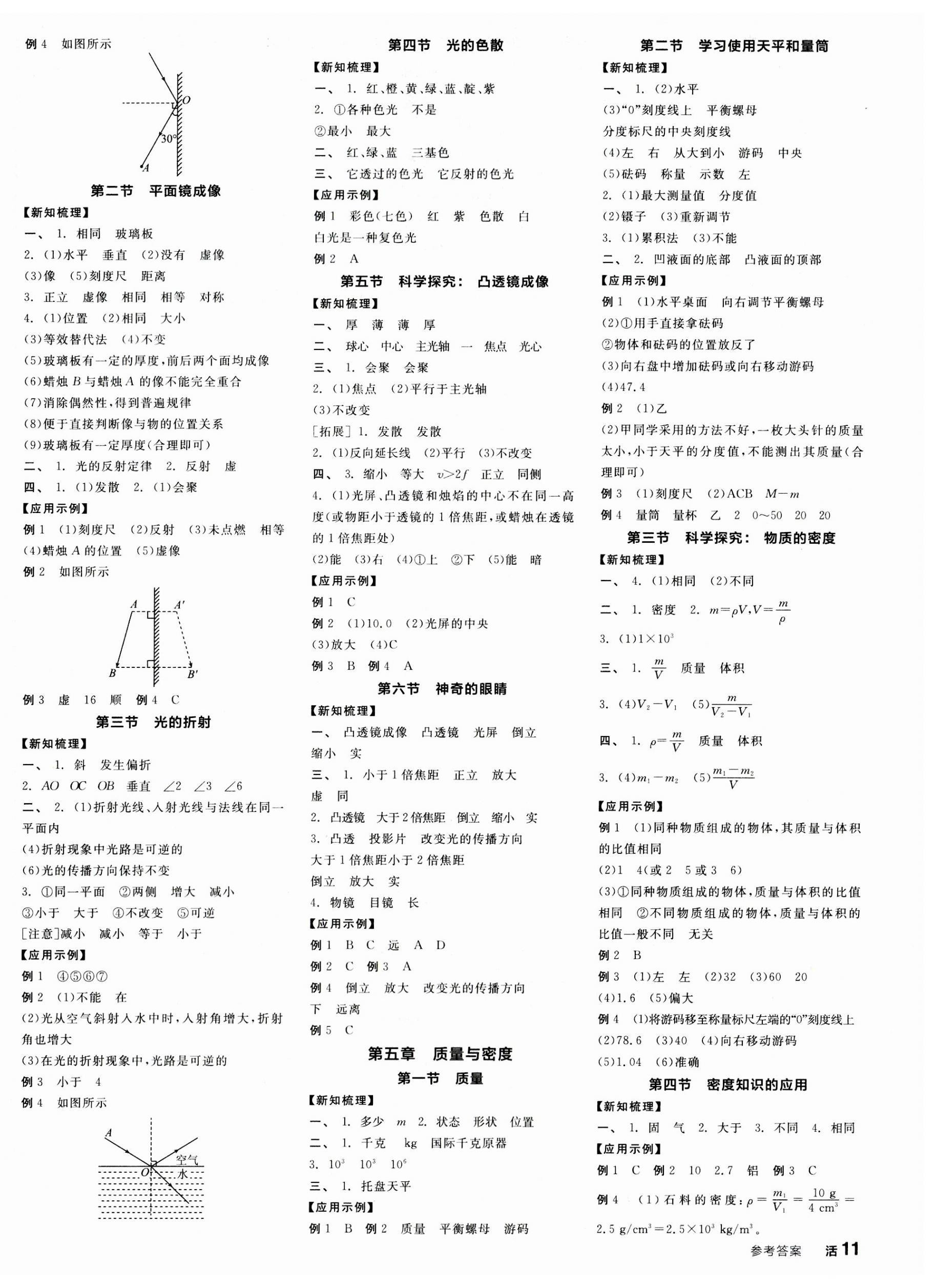 2023年全品学练考八年级物理上册沪科版 第2页