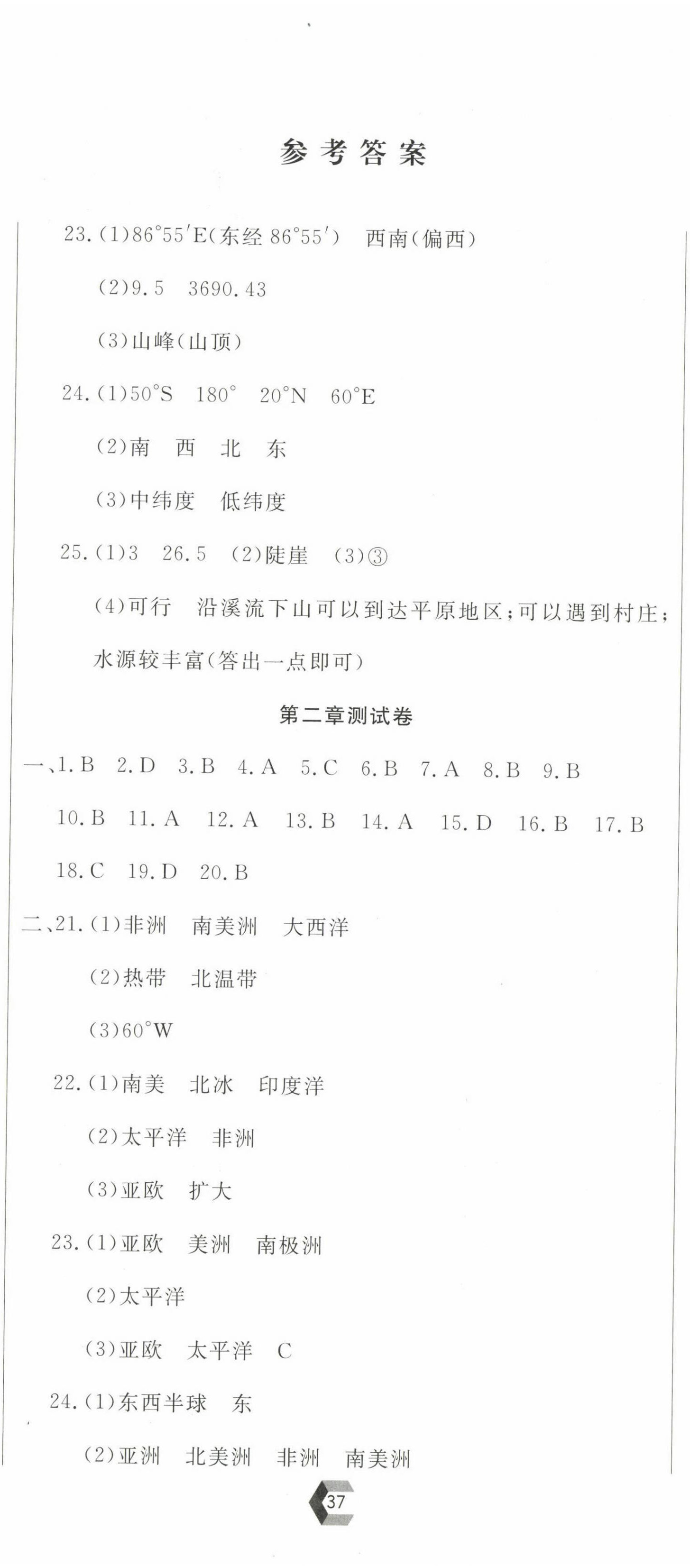 2023年新思維名師培優(yōu)卷七年級(jí)地理上冊(cè)人教版 第2頁(yè)