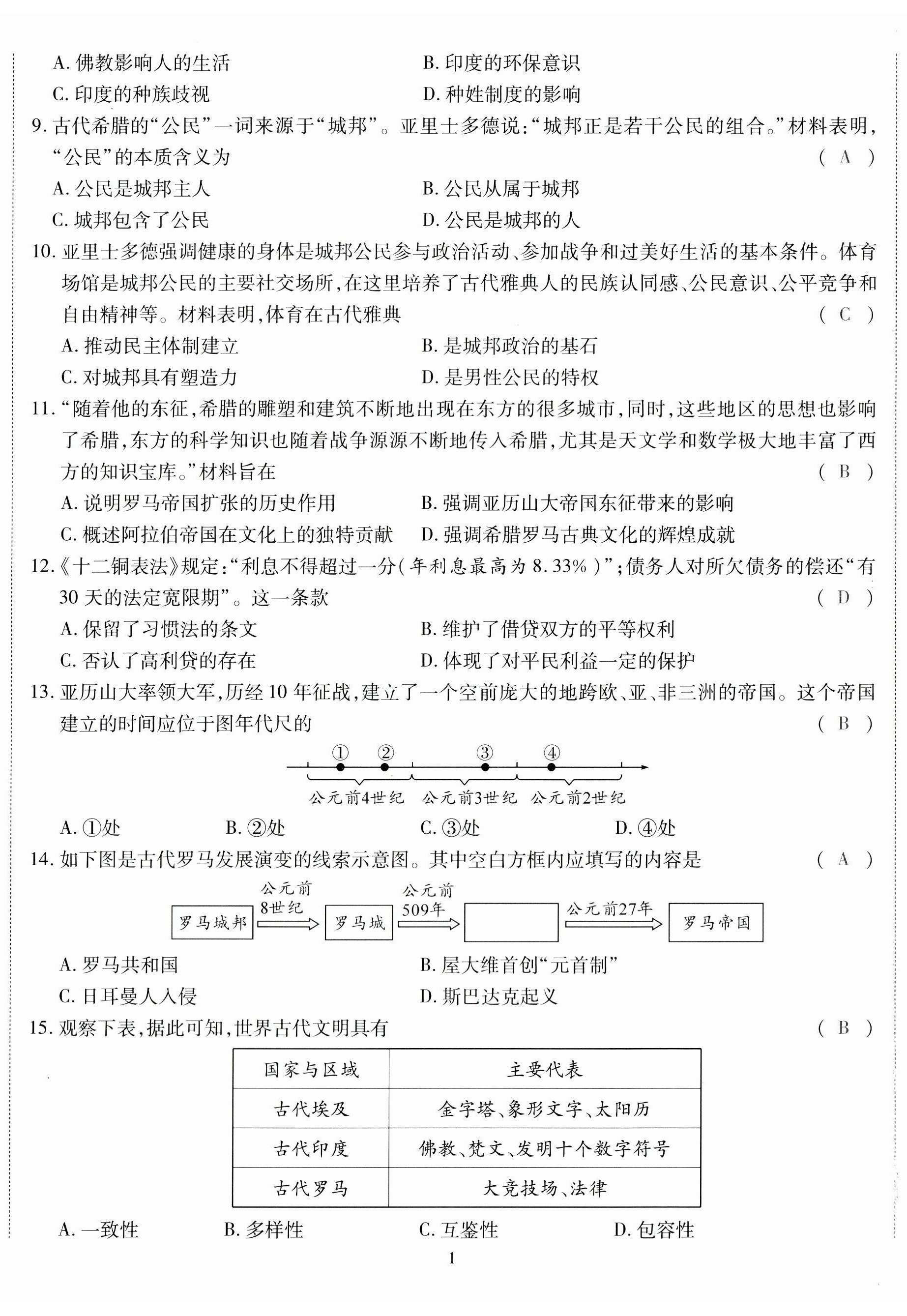 2023年暢行課堂九年級歷史上冊人教版山西專版 第2頁