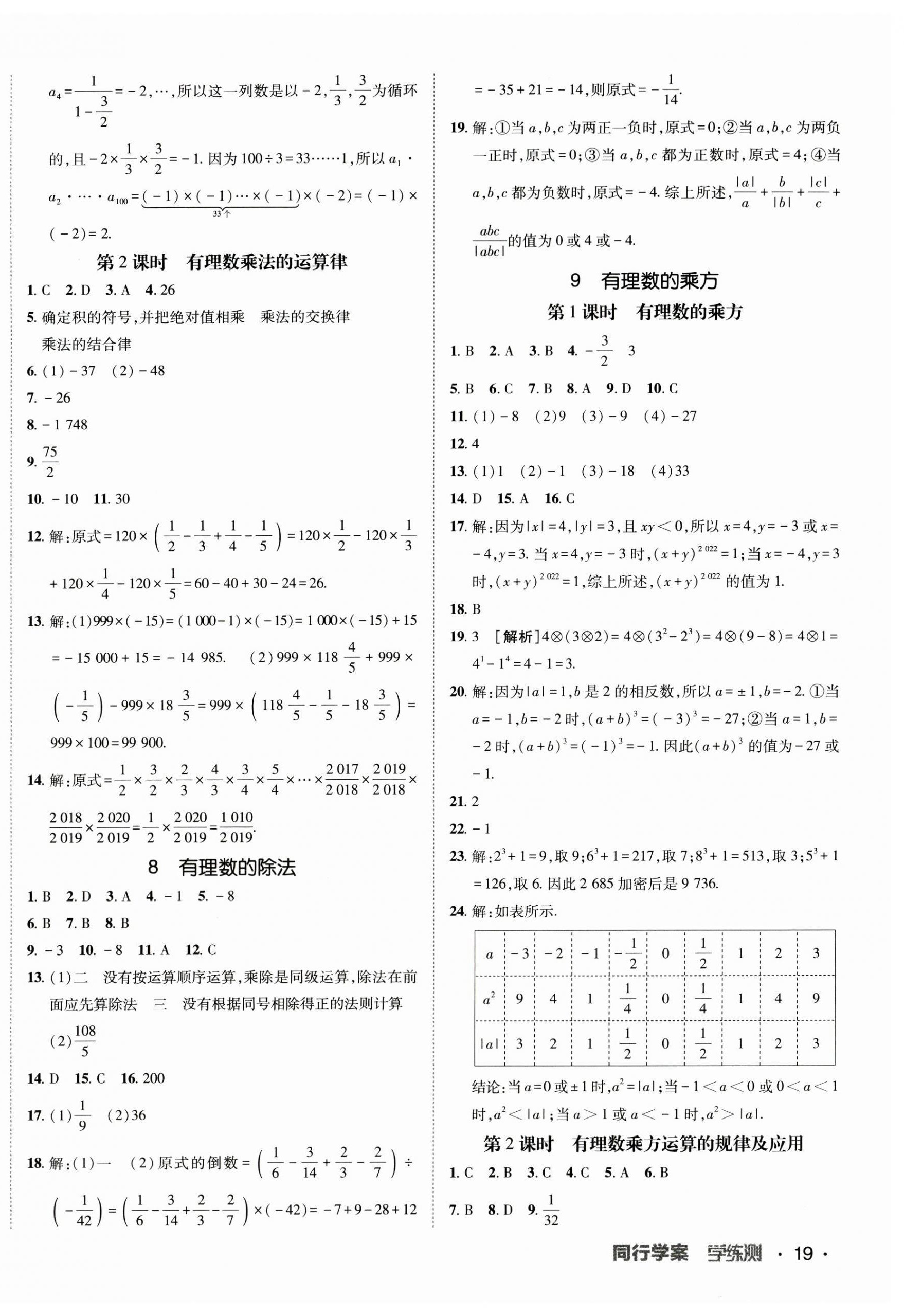 2023年同行學(xué)案學(xué)練測(cè)七年級(jí)數(shù)學(xué)上冊(cè)北師大版 第6頁(yè)