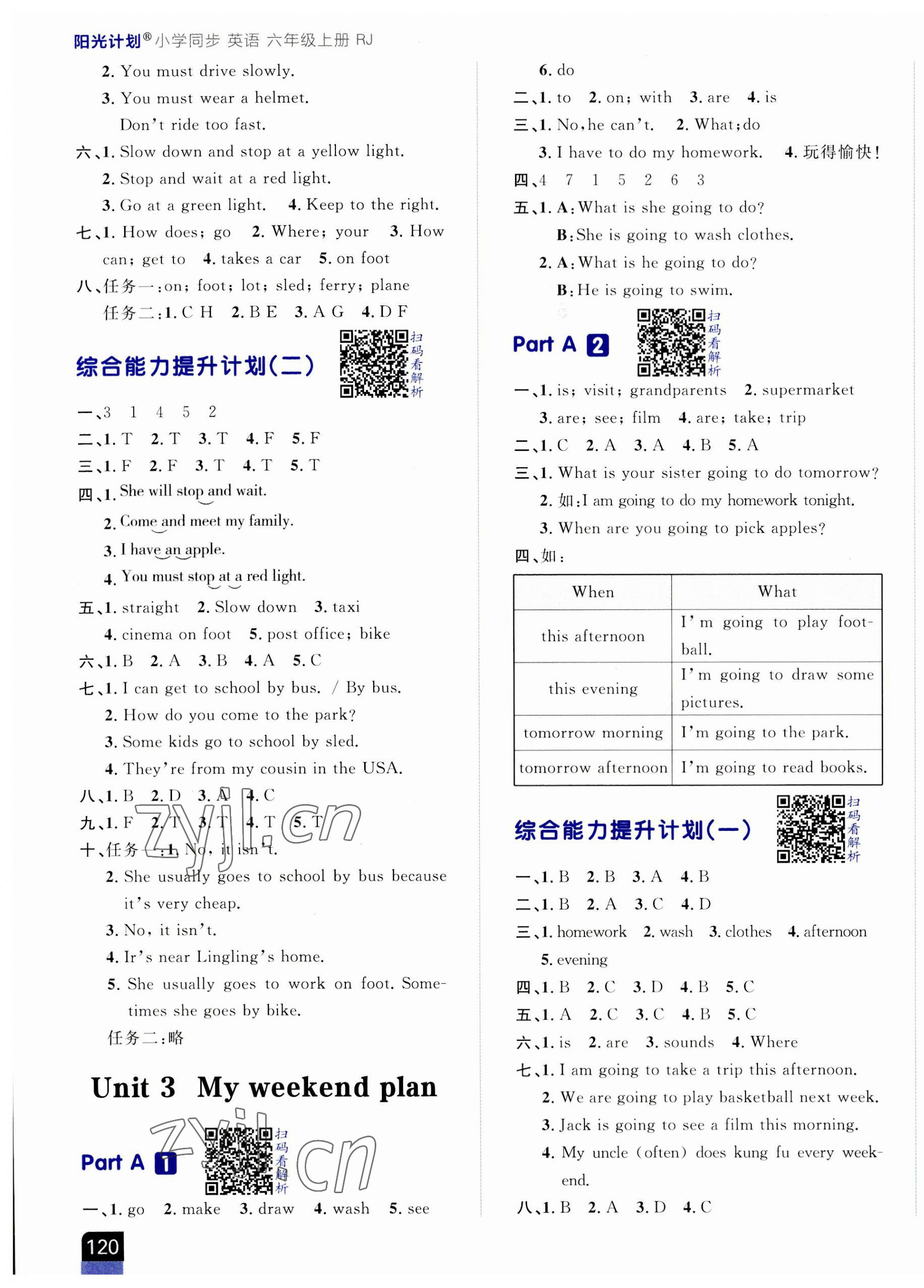 2023年陽光計劃小學同步六年級英語上冊人教版 第3頁