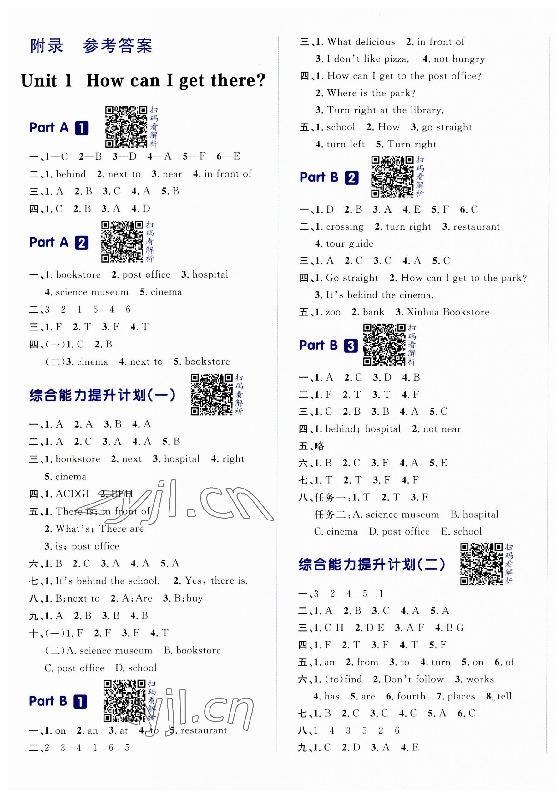 2023年陽光計(jì)劃小學(xué)同步六年級(jí)英語上冊(cè)人教版 第1頁