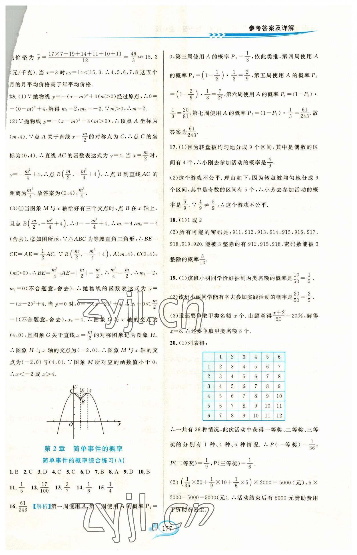 2023年走進(jìn)重高培優(yōu)測(cè)試九年級(jí)數(shù)學(xué)全一冊(cè)浙教版 第7頁(yè)