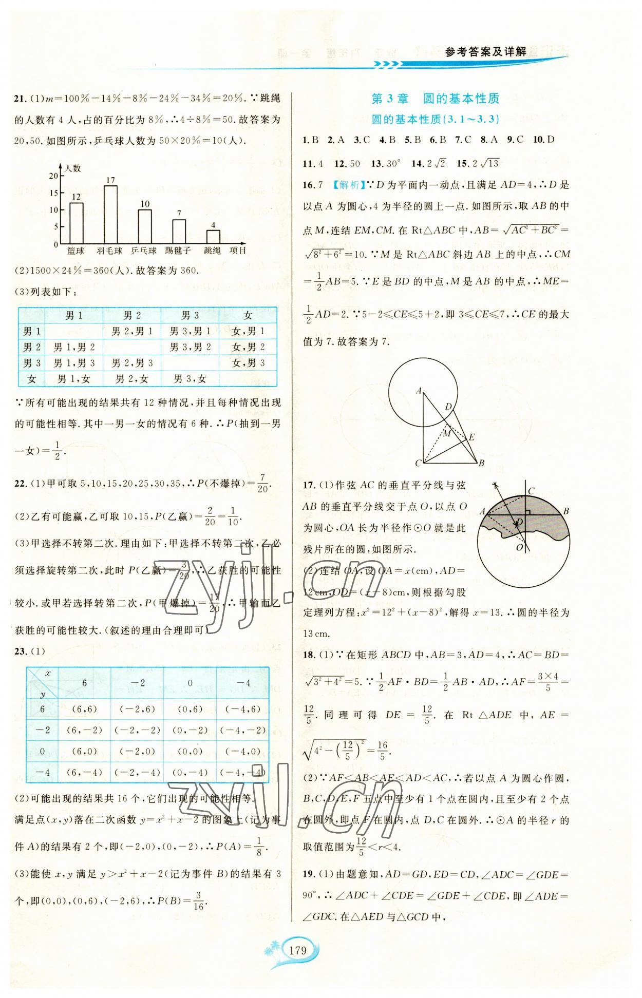 2023年走進(jìn)重高培優(yōu)測試九年級數(shù)學(xué)全一冊浙教版 第9頁