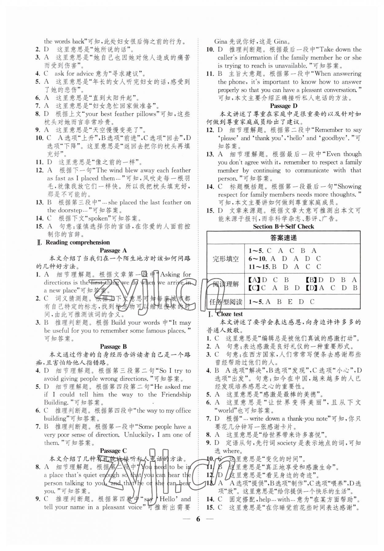 2023年一閱優(yōu)品尖子生培優(yōu)教程九年級(jí)英語全一冊人教版 第6頁