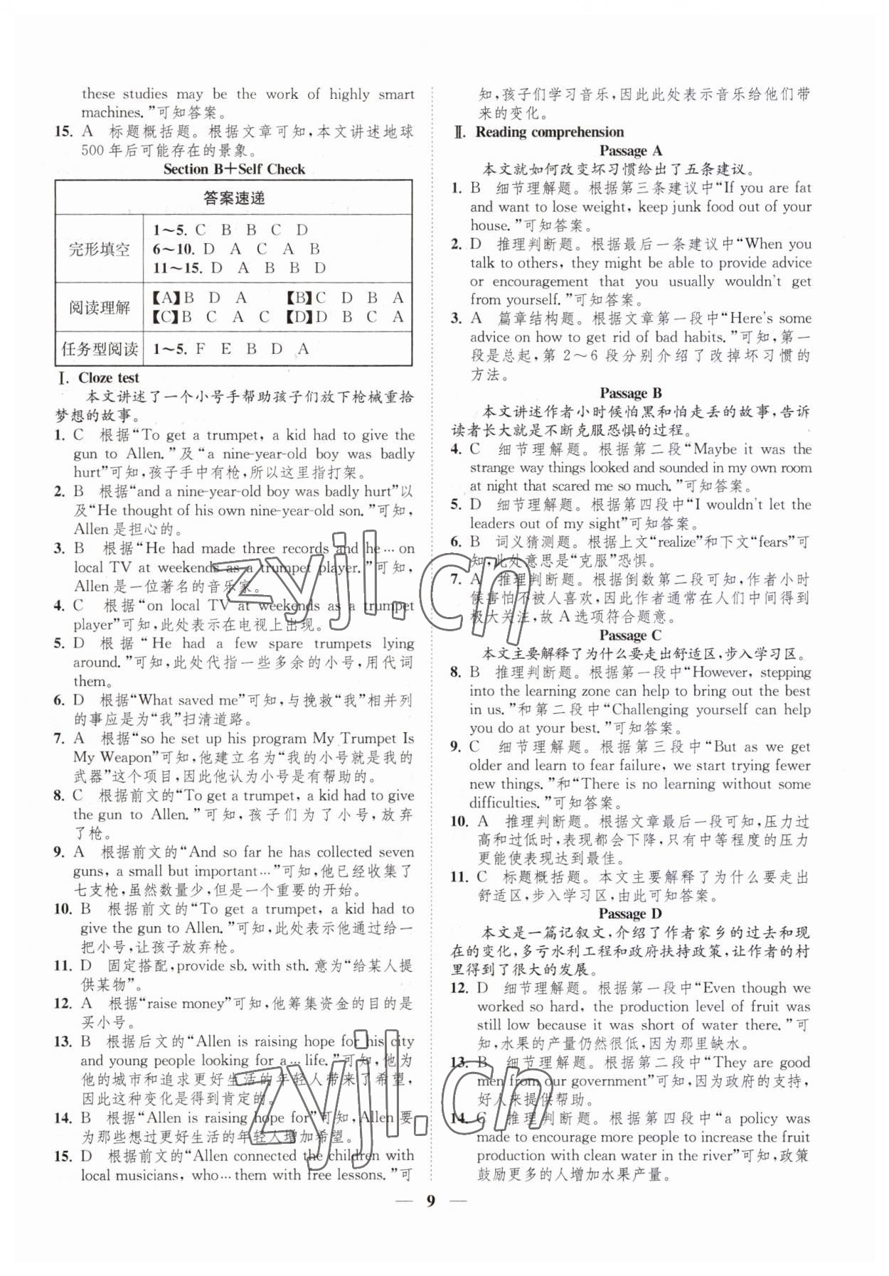 2023年一閱優(yōu)品尖子生培優(yōu)教程九年級(jí)英語全一冊(cè)人教版 第9頁