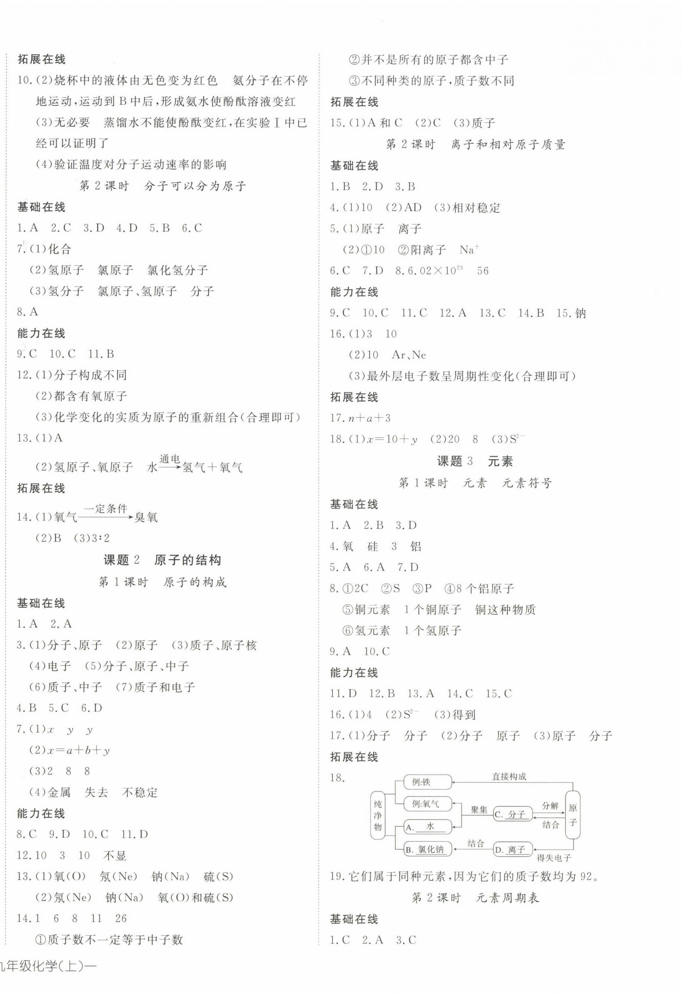 2023年探究在線高效課堂九年級化學(xué)上冊人教版 第4頁