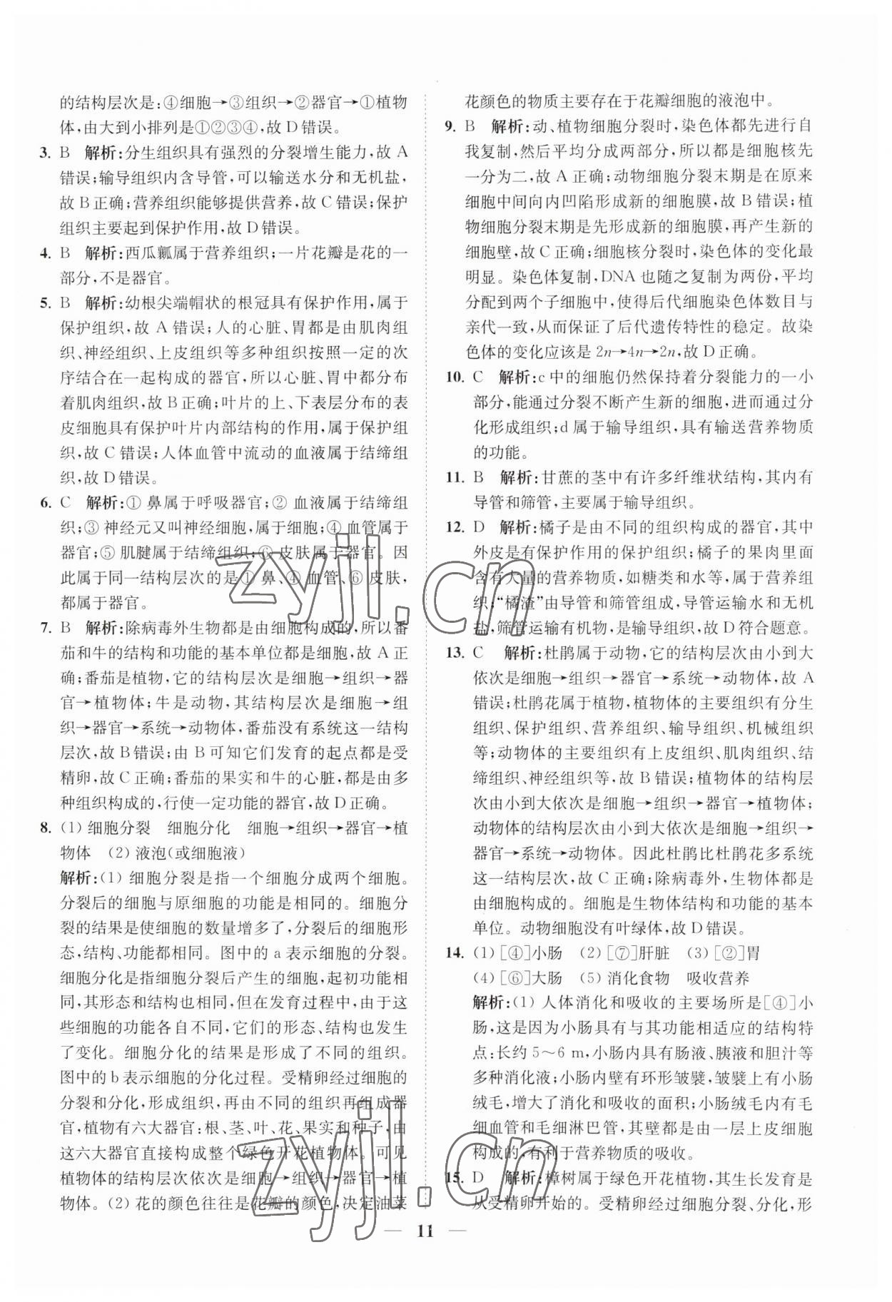 2023年直通重高尖子生培優(yōu)教程七年級科學(xué)上冊浙教版 第11頁