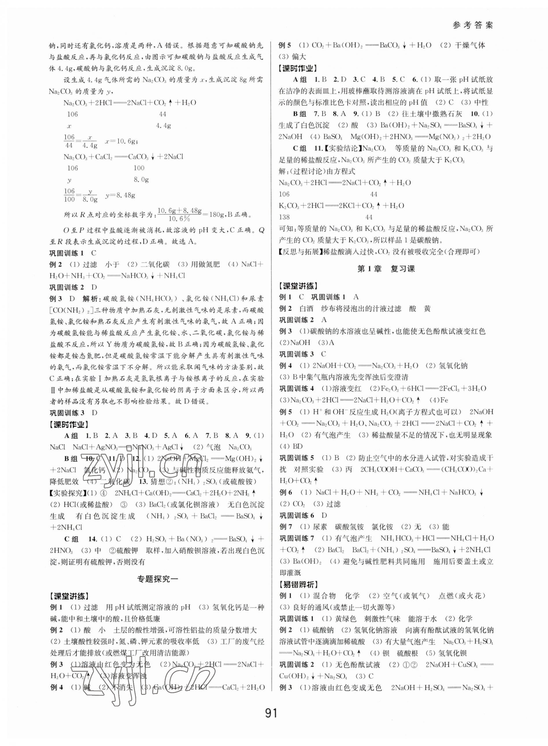 2023年初中新學(xué)案優(yōu)化與提高九年級科學(xué)全一冊浙教版 第3頁