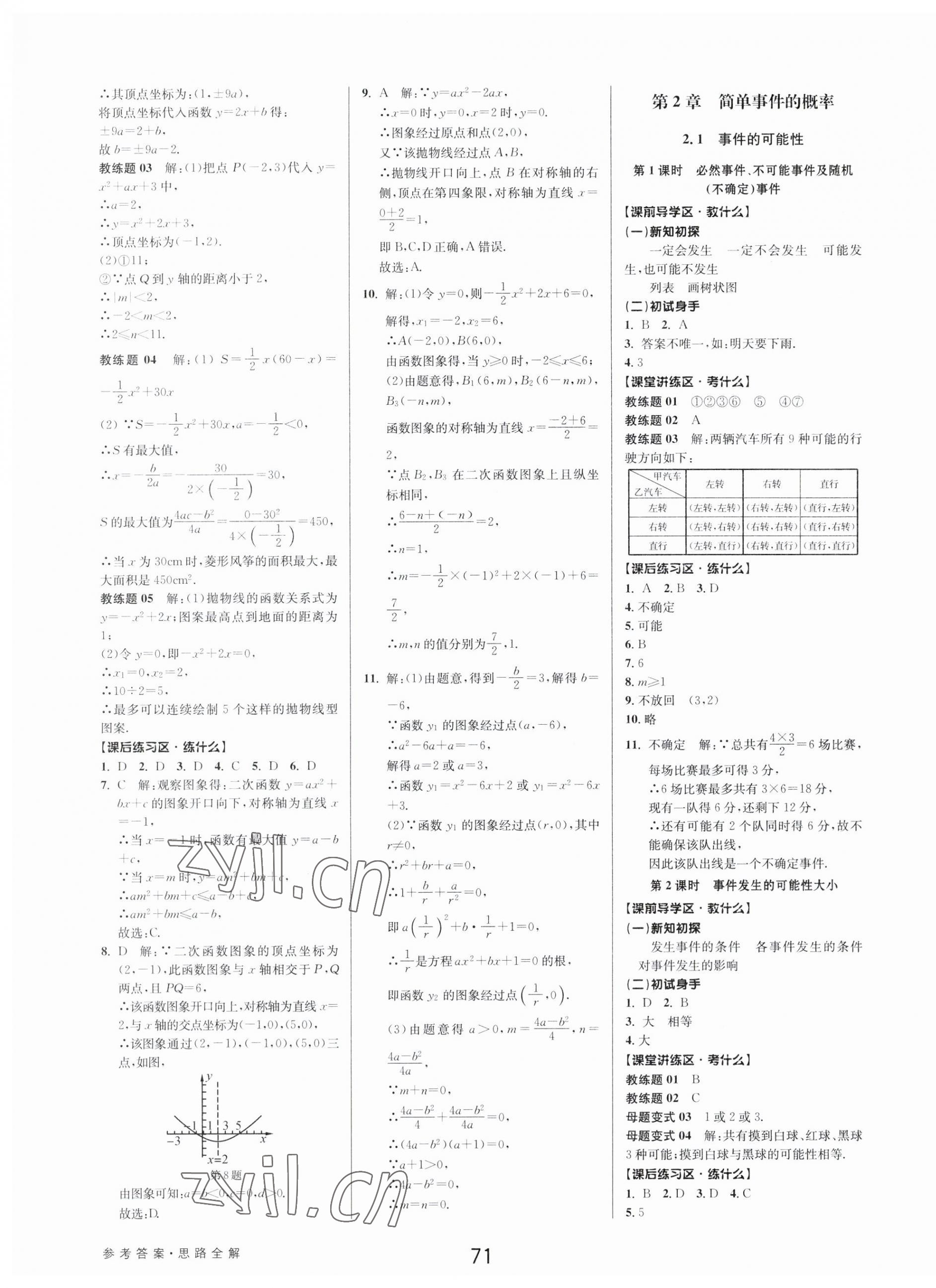 2023年初中新學(xué)案優(yōu)化與提高九年級(jí)數(shù)學(xué)全一冊(cè)浙教版 第7頁(yè)