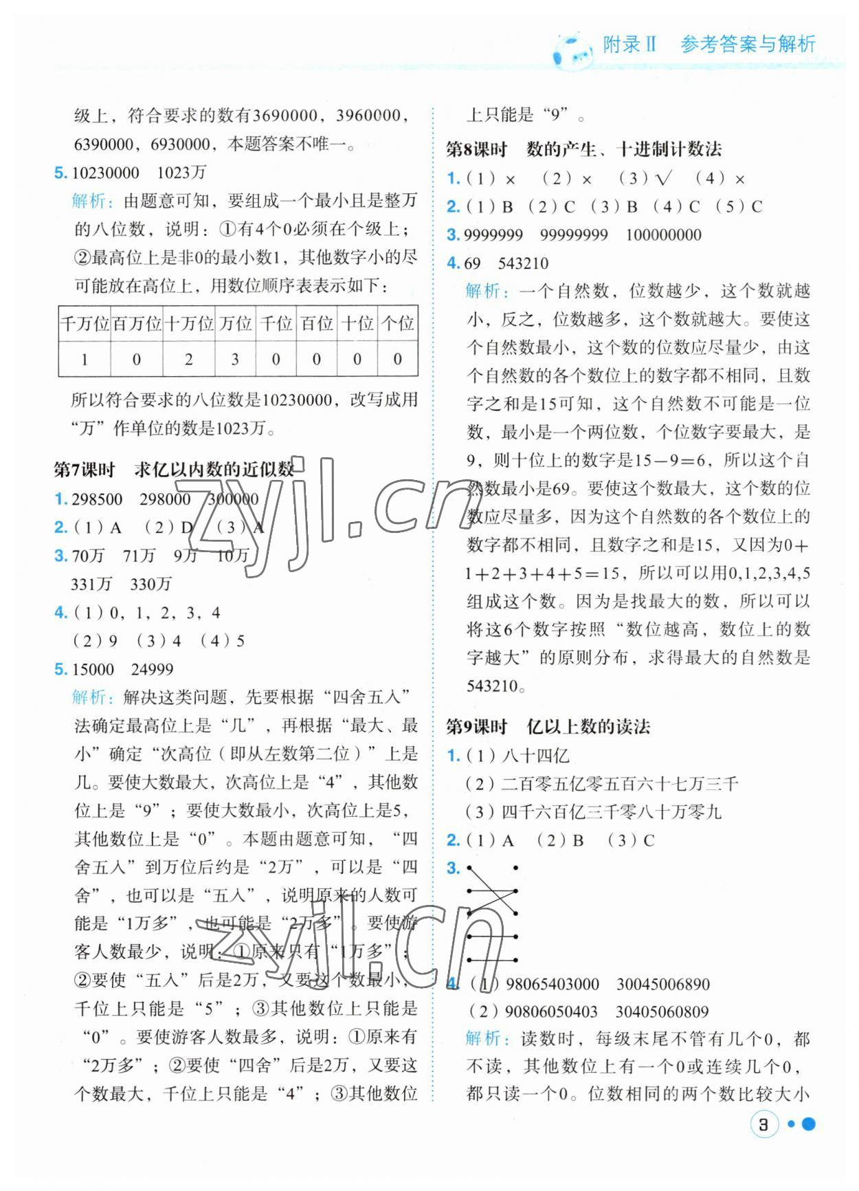 2023年黃岡小狀元練重點四年級數學上冊人教版 第3頁