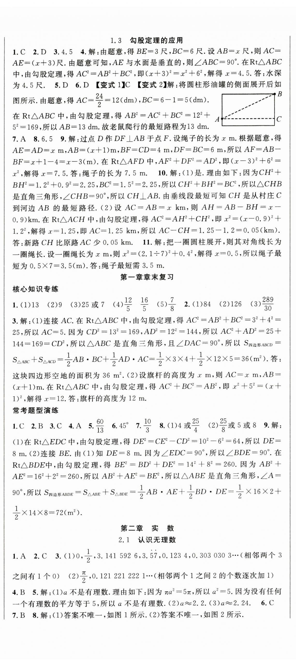 2023年课时夺冠八年级数学上册北师大版 第2页